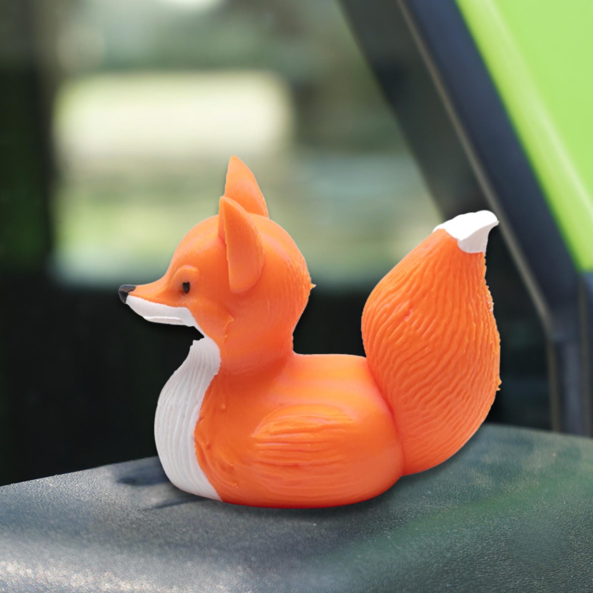 Fox Duck - 4x4 Ducking Gift Dashboard Decoration Hunting Cabin Decor Woodland Animal Trail Adventure