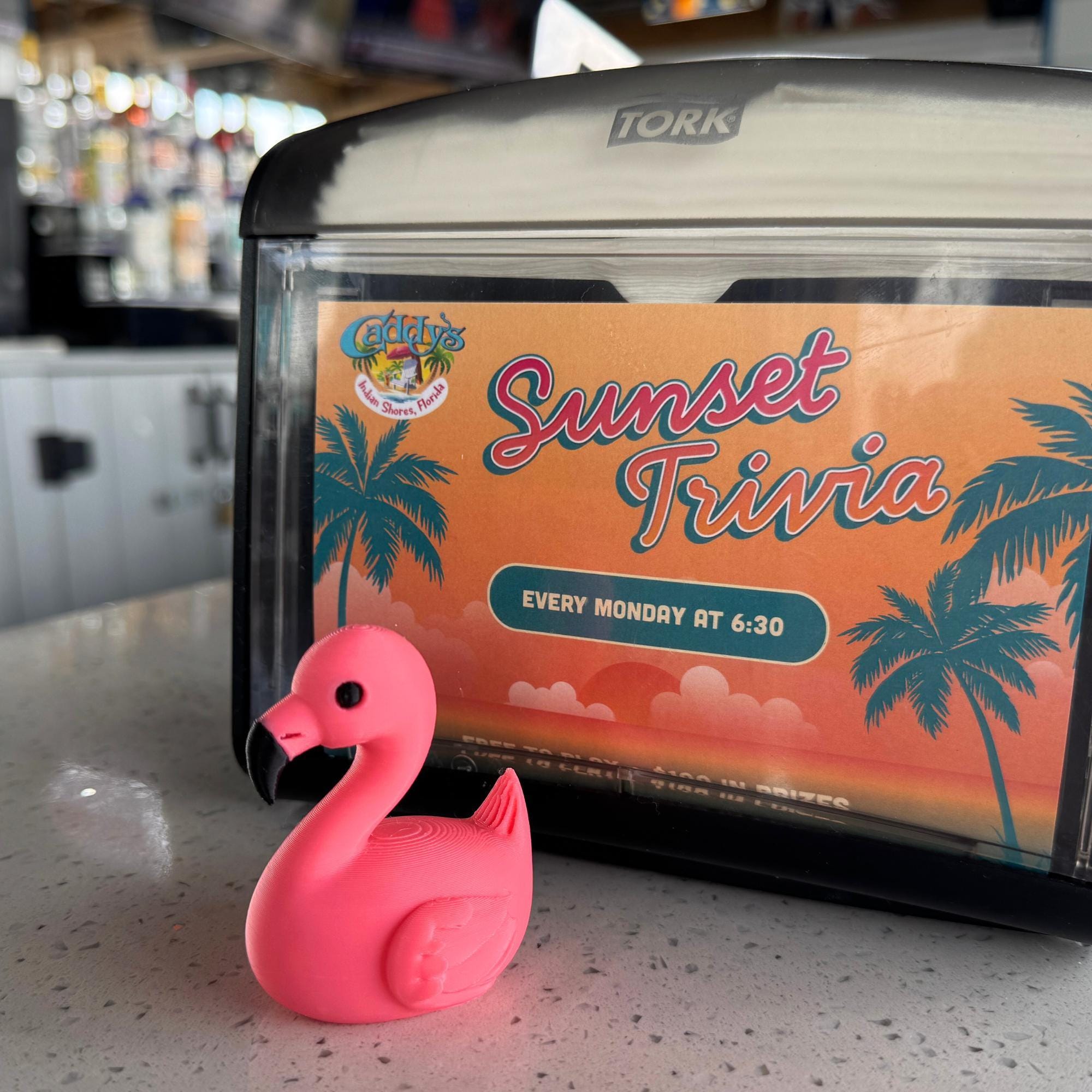 Flamingo Duck - Cruise Hide Seek Game & 4x4 Ducking Gift Dashboard Decoration Tropical Vacation Souvenir