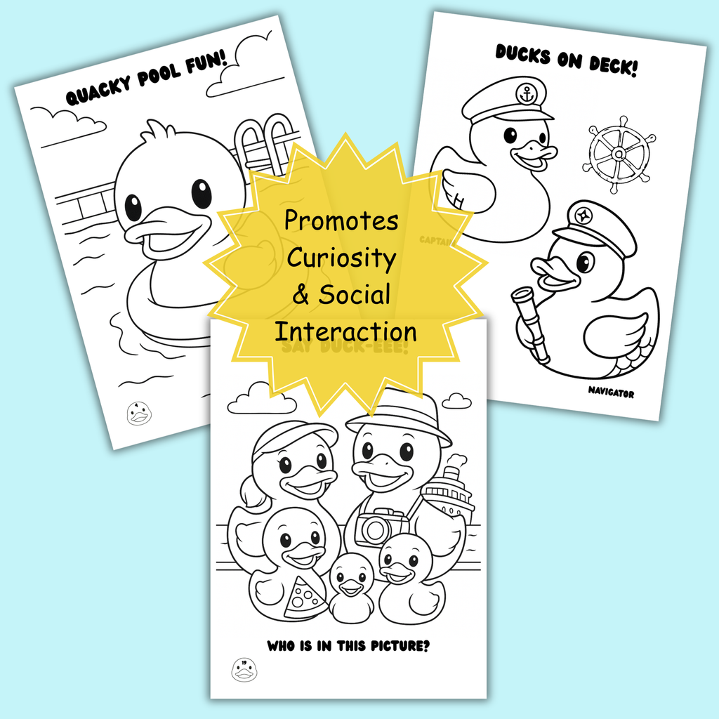 Cruise Duck Coloring Book | Printable Kids Activity, Family Fun & Vacation Memory Keepsake