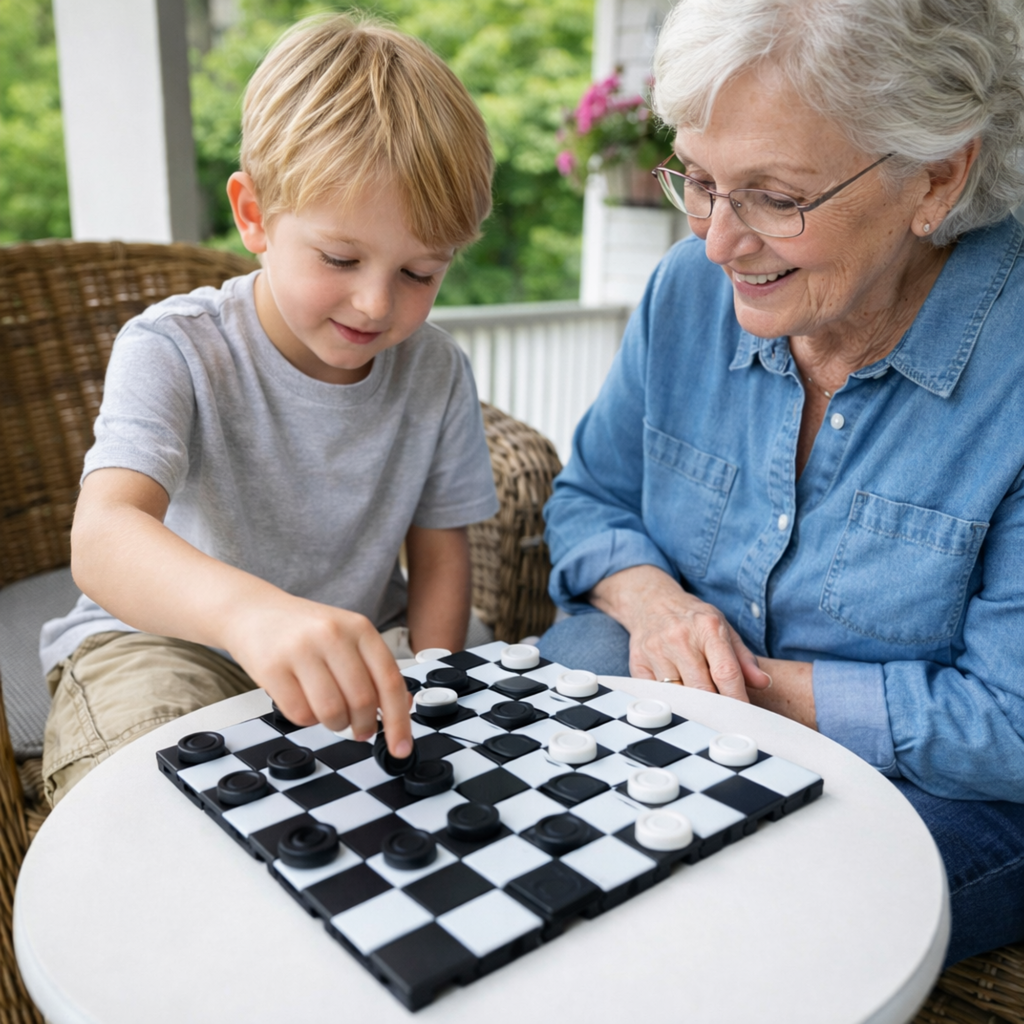 Portable Travel Chess & Checkers Set | Roll-Up Board for Flights, Road Trips & Camping
