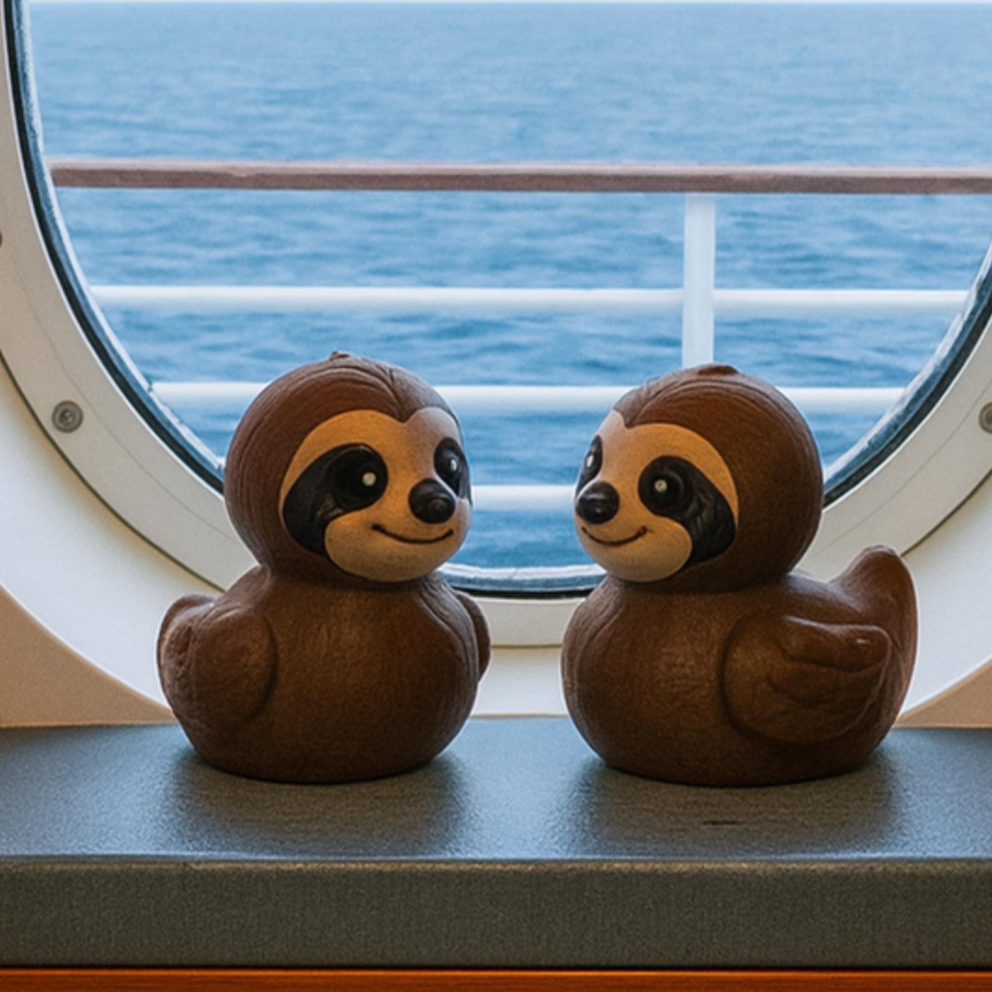 Sloth Duck | 4x4 Ducking & Cruise Hide & Seek Gift, Desk Accessory & Funny Animal Decor