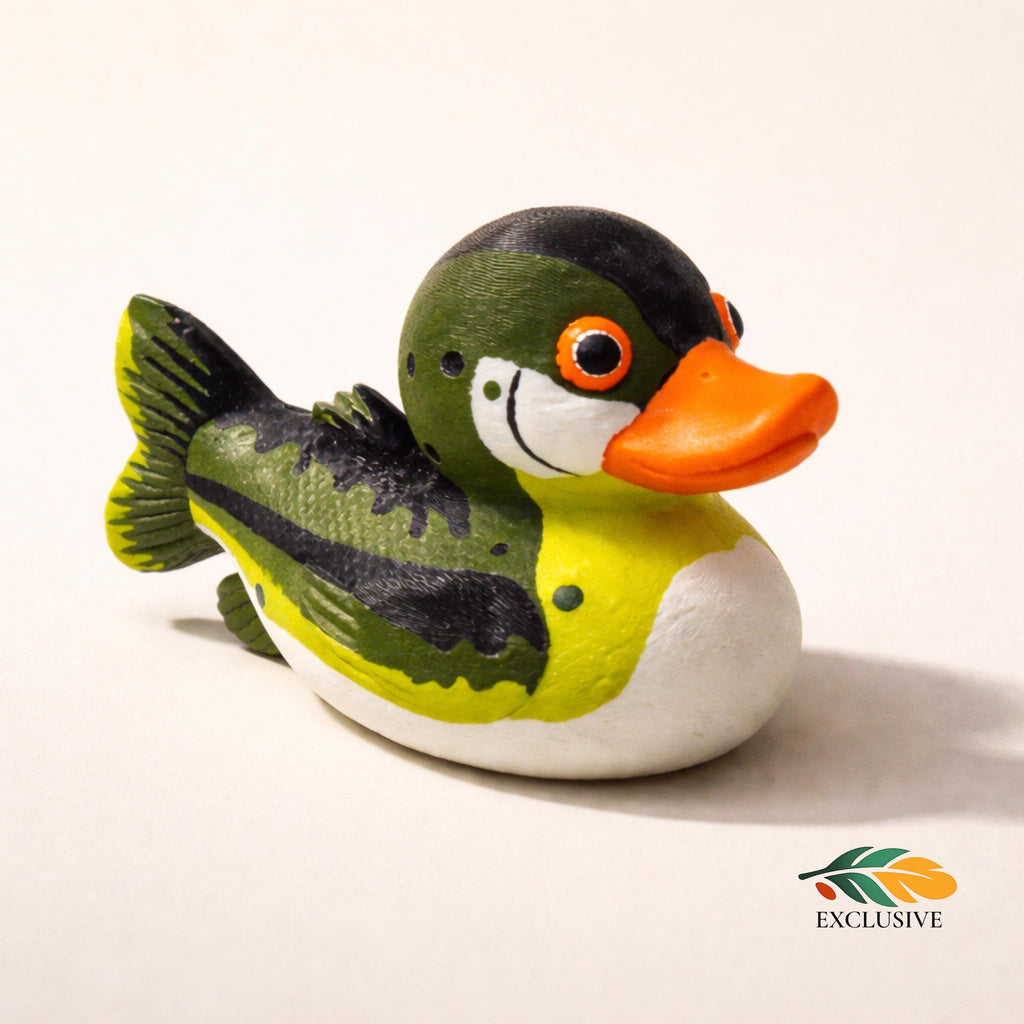 Bass Duck | Largemouth Bass Fisherman Gift, Boat Dashboard & Cabin Decor
