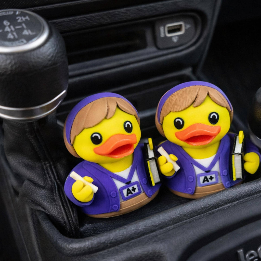 Teacher Duck Dashboard Duck Decoration Desk Accessory Truck Vehicle Dashboard Ornament 3D Printed Duck Classroom Decor 4x4 Gift Teacher