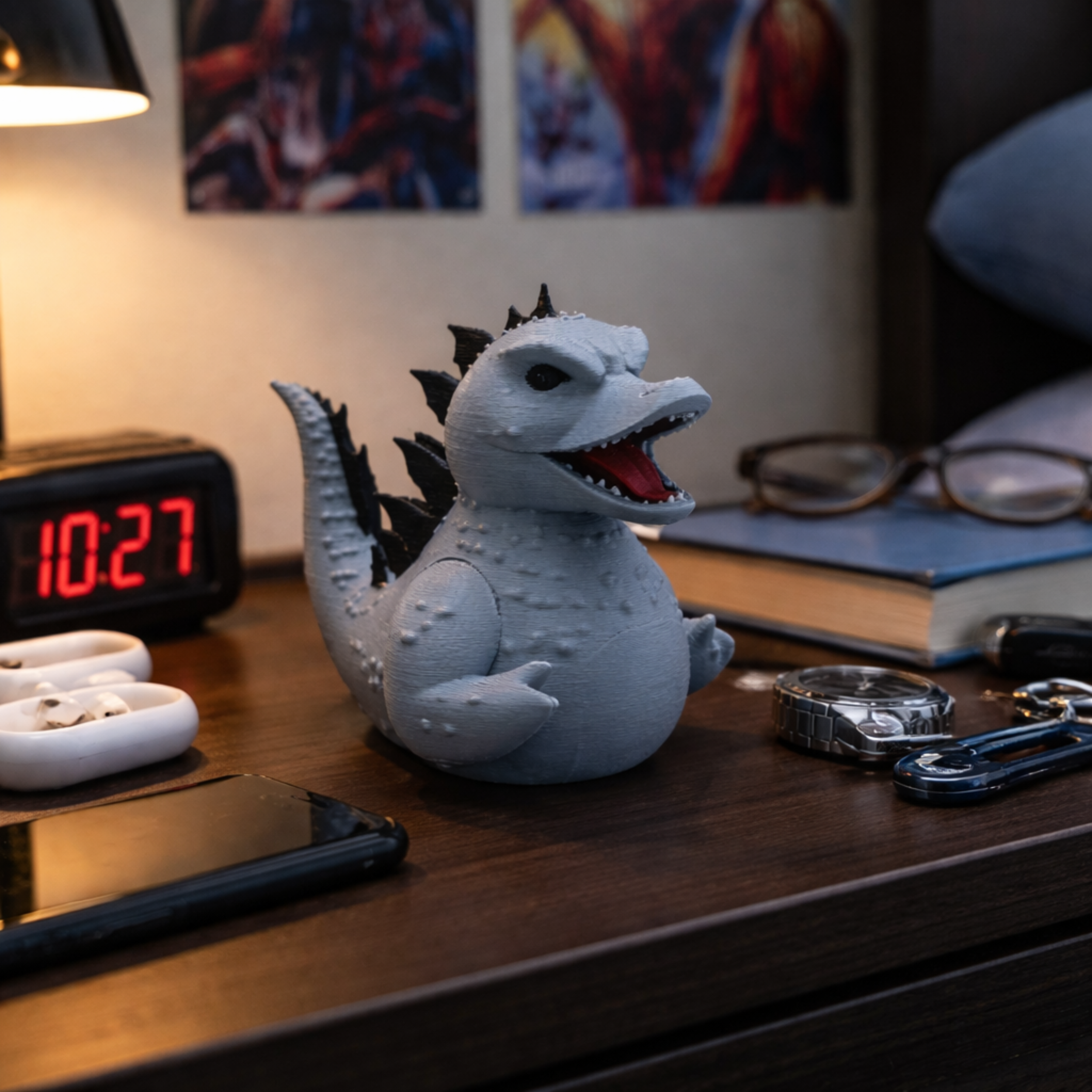 Godzilla Dashboard Duck — 4x4 Kaiju Collectible & Sensory Fidget Toy