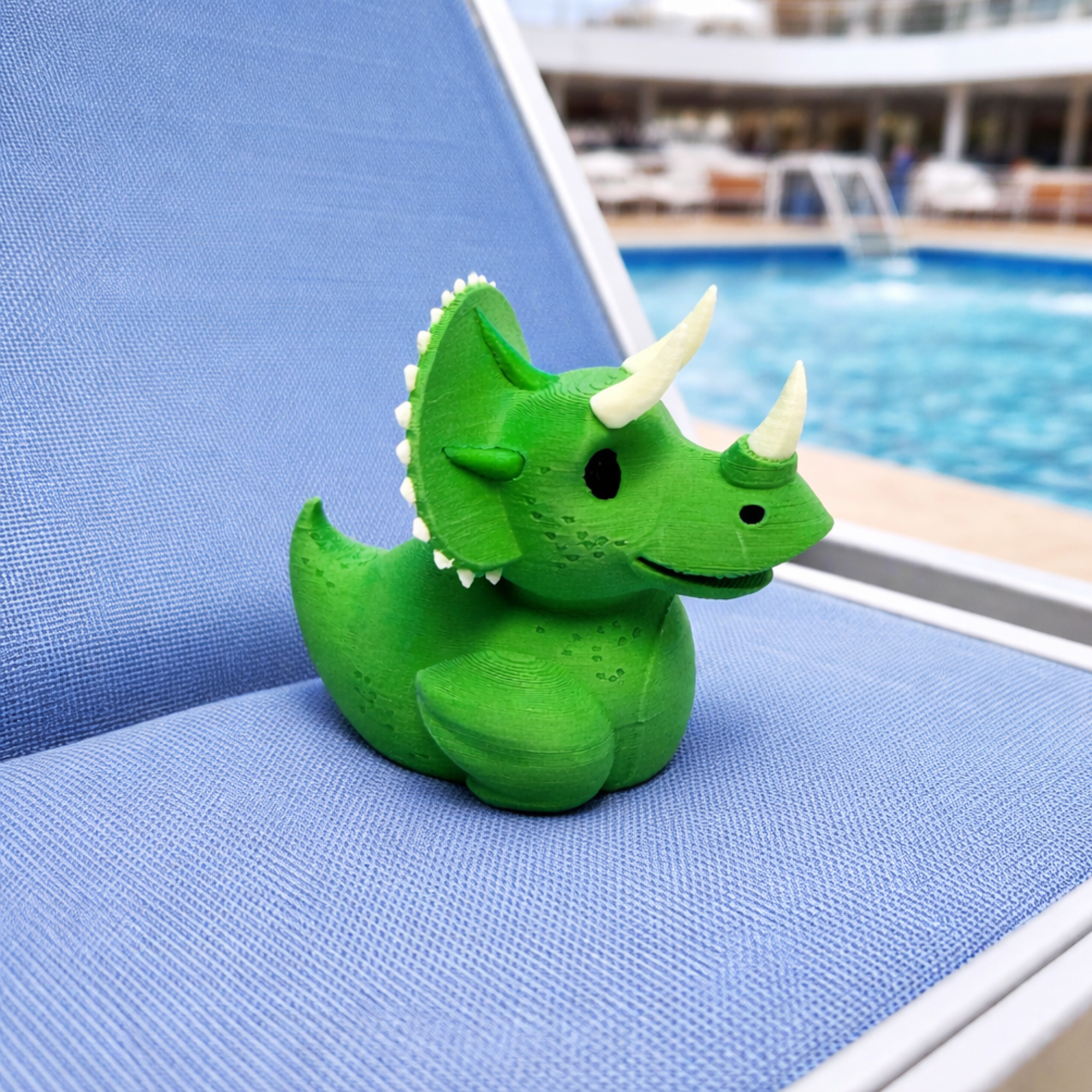 Triceratops Cruise Duck — Dinosaur 4x4 Collectible & Sensory Fidget Toy