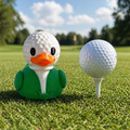 Golf Ball Duck Dashboard Accessory Funny Car Gift For Golfer Birthday Present Coach Appreciation Gift Golf Enthusiast Novelty Item Vehicle Interior Decoration Automobile Ornament Windshield Accent Dashboard Companion Golf Lover Present