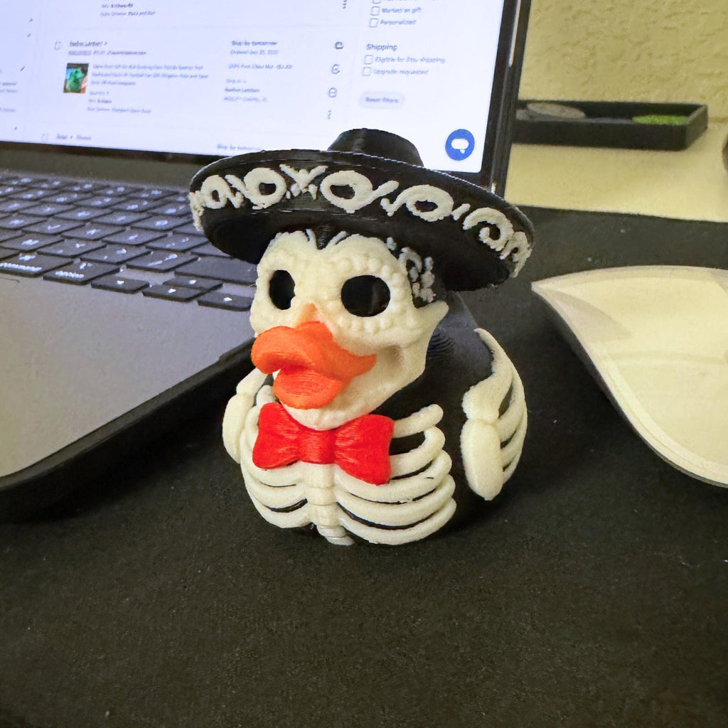 Skeleton Mariachi Duck | Día de los Muertos Collectible, Dashboard Decoration & 4x4 Ducking Gift