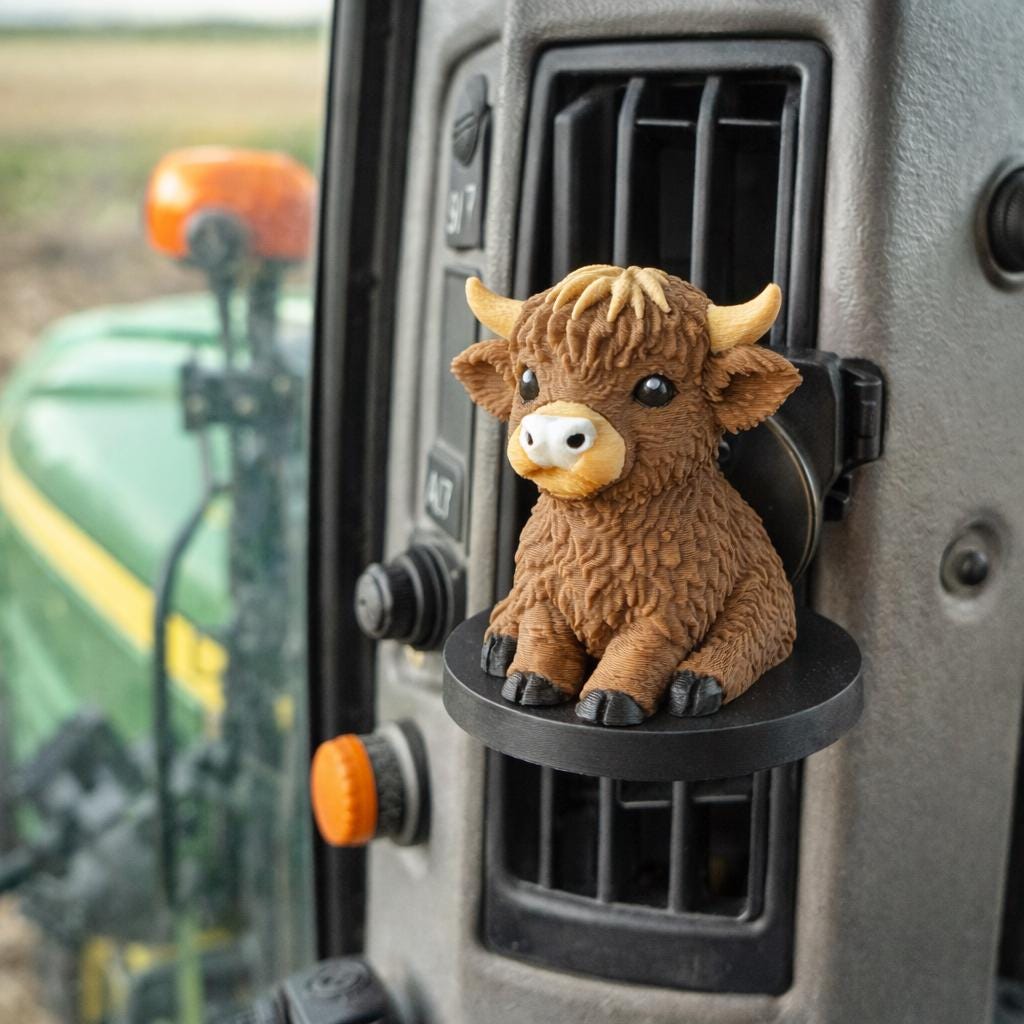 Highland Cow Vent Clip Air Freshener for Car & Home AC