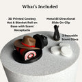 Cowboy Hat Vent Clip Air Freshener for Car, Truck & Home