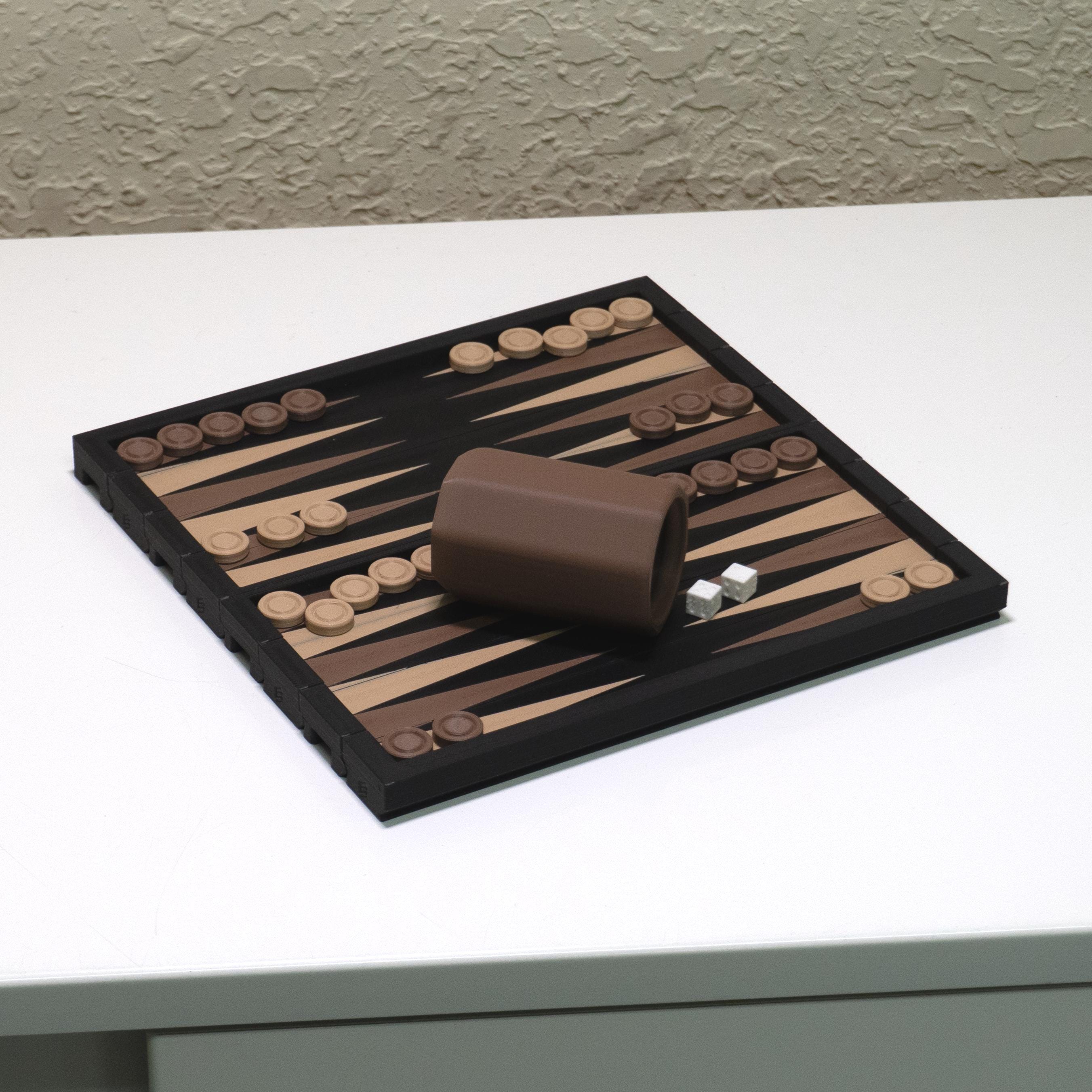 Portable Backgammon Set Travel Board Game Gift Idea Men Strategy Game Roll Up Compact Design Waterproof Material Outdoor Entertainment