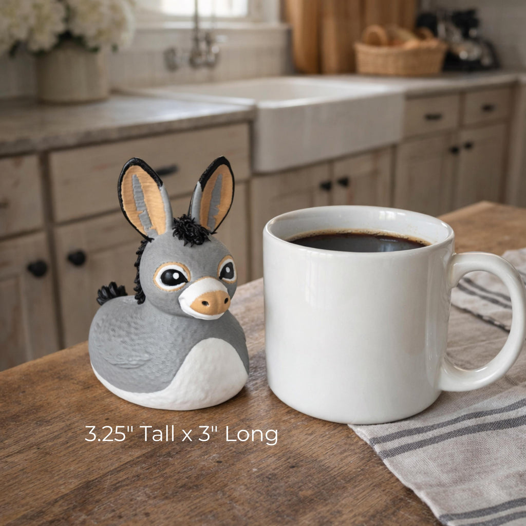 Miniature Donkey Duck | 4x4 Ducking & Cruise Hide & Seek Gift, Dashboard Decoration & Country Decor