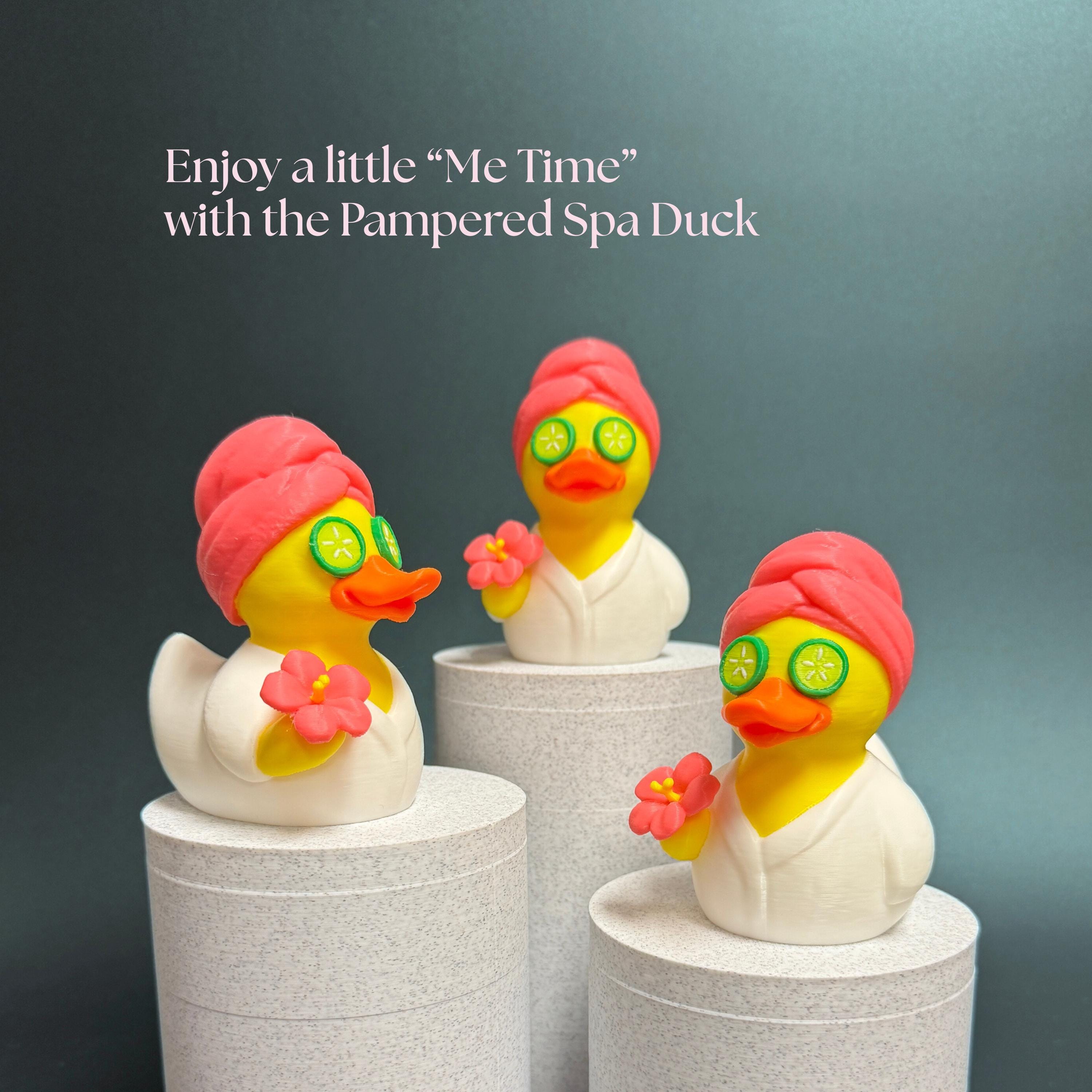 Spa Duck - Cruise Hide Seek Game Gift Bon Voyage Present Self-Care Relaxation Bathroom Decor