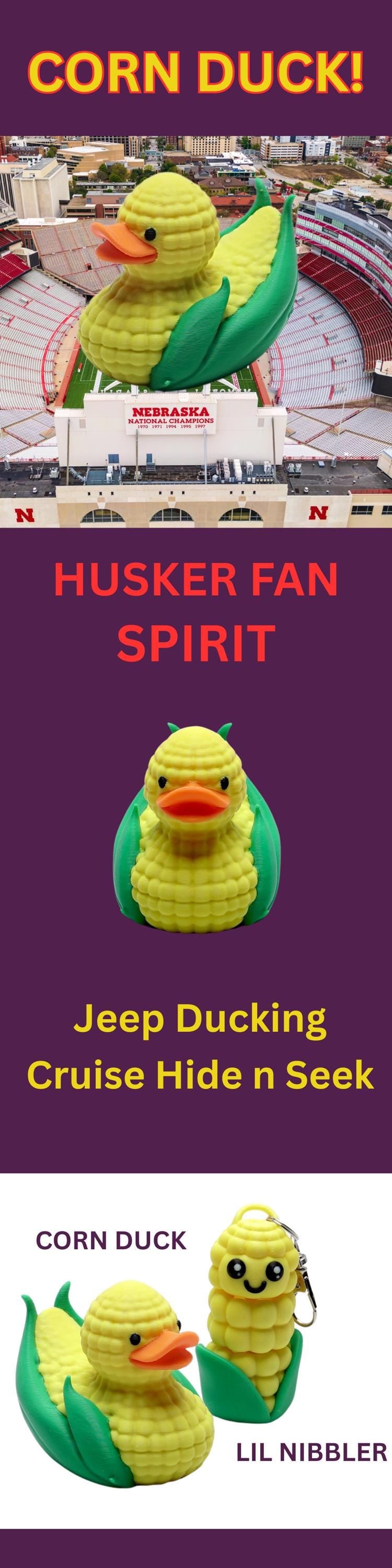 Corn Duck - Farm Gift & 4x4 Ducking Dashboard Decoration Thanksgiving Party Favor Country Harvest Decor