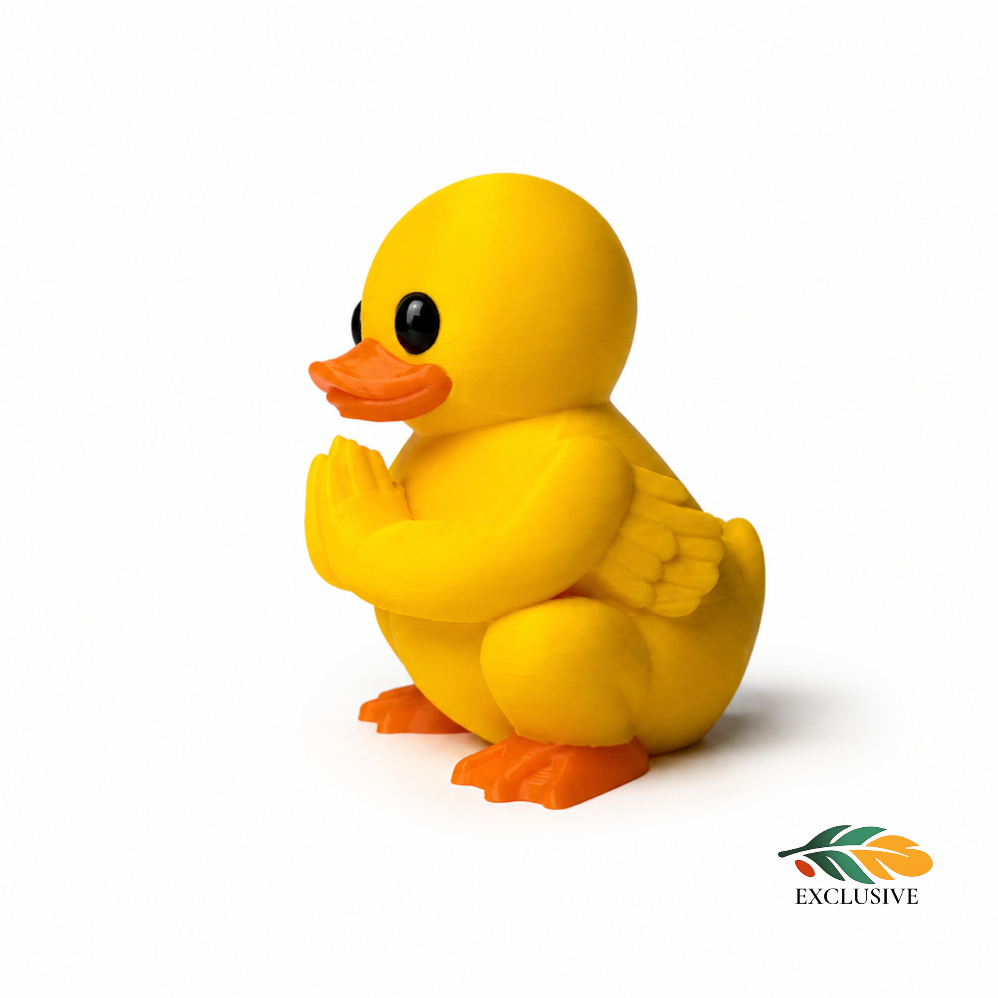 Yoga Duck Figurine – Warrior Pose Meditation Desk Accessory