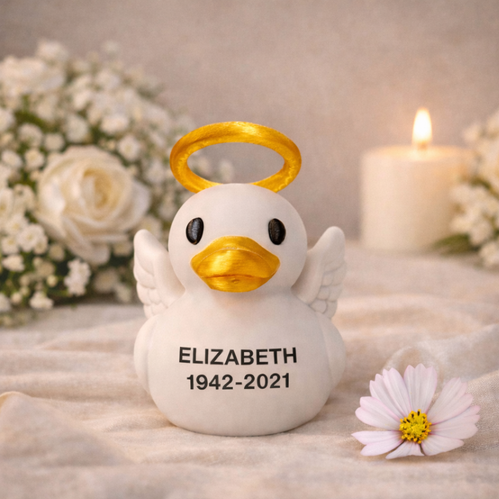 Memorial Angel Duck - Personalized Sympathy Gift Keepsake