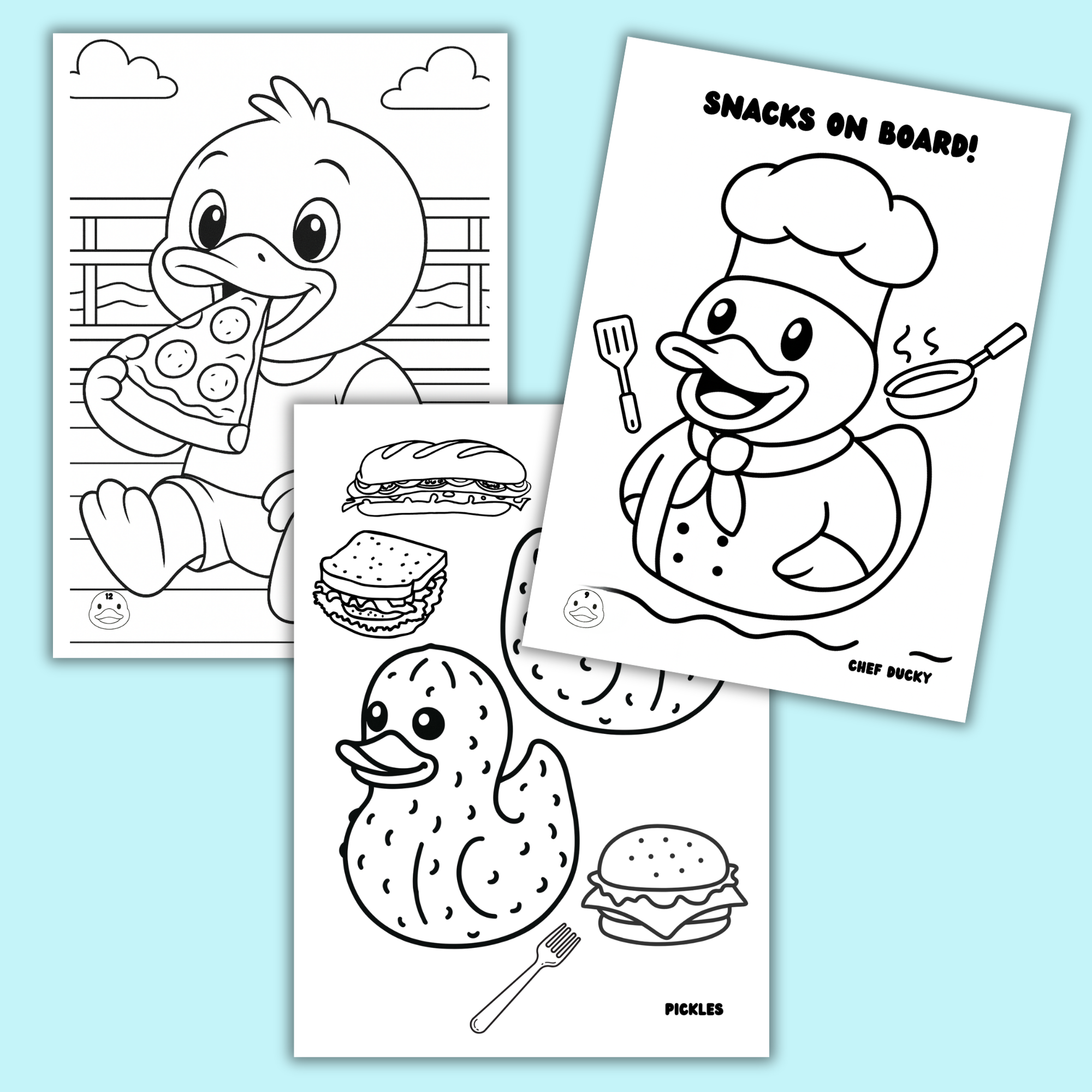 Cruise Duck Coloring Book | Printable Kids Activity, Family Fun & Vacation Memory Keepsake