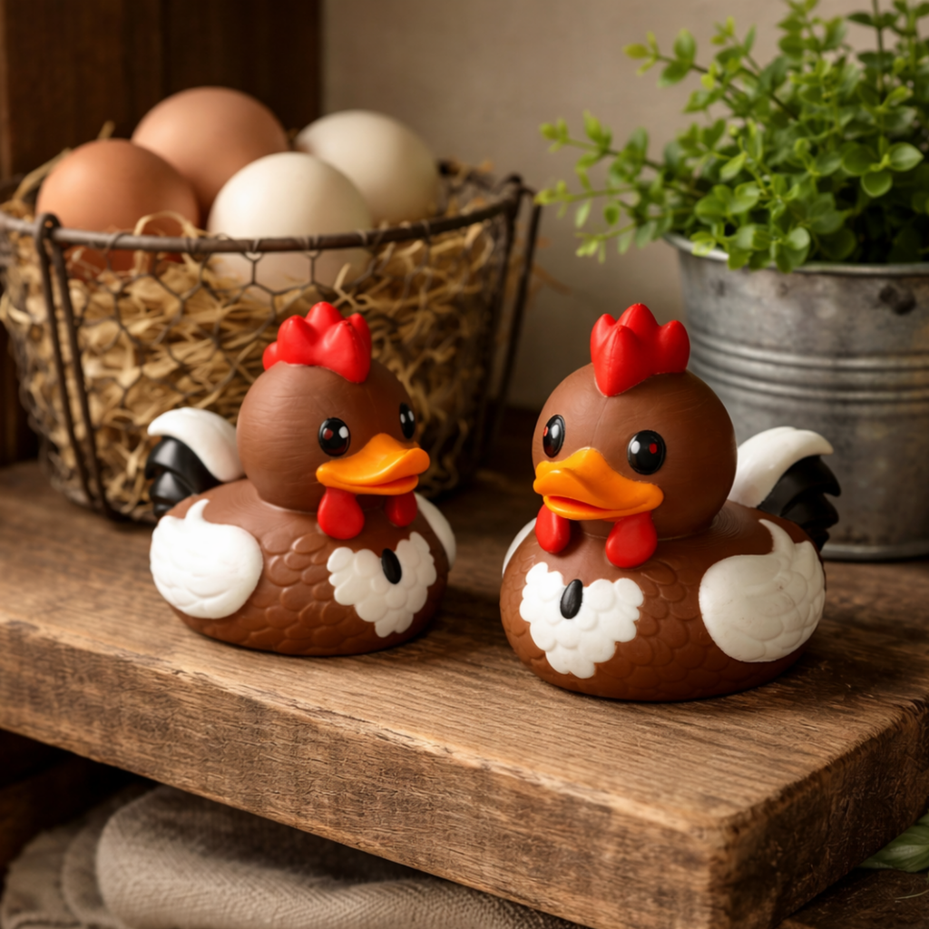 Dashboard Animal Rooster Figurine – Rustic Barnyard Charm for Jeep & Home Shelf Ornament