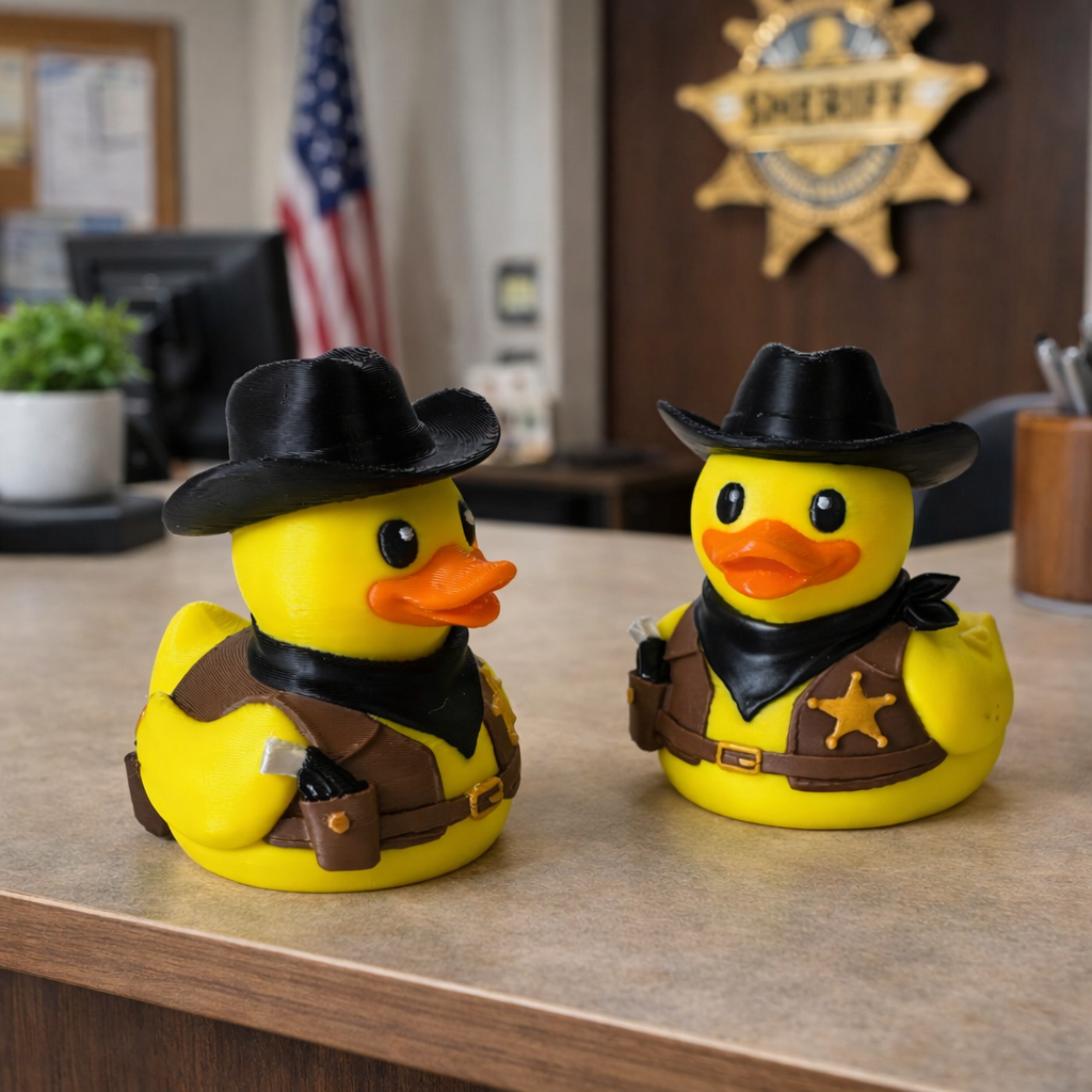 Cruise Duck Game – Cowboy Sheriff Hide & Seek Activity Cabin Entertainment Souvenir