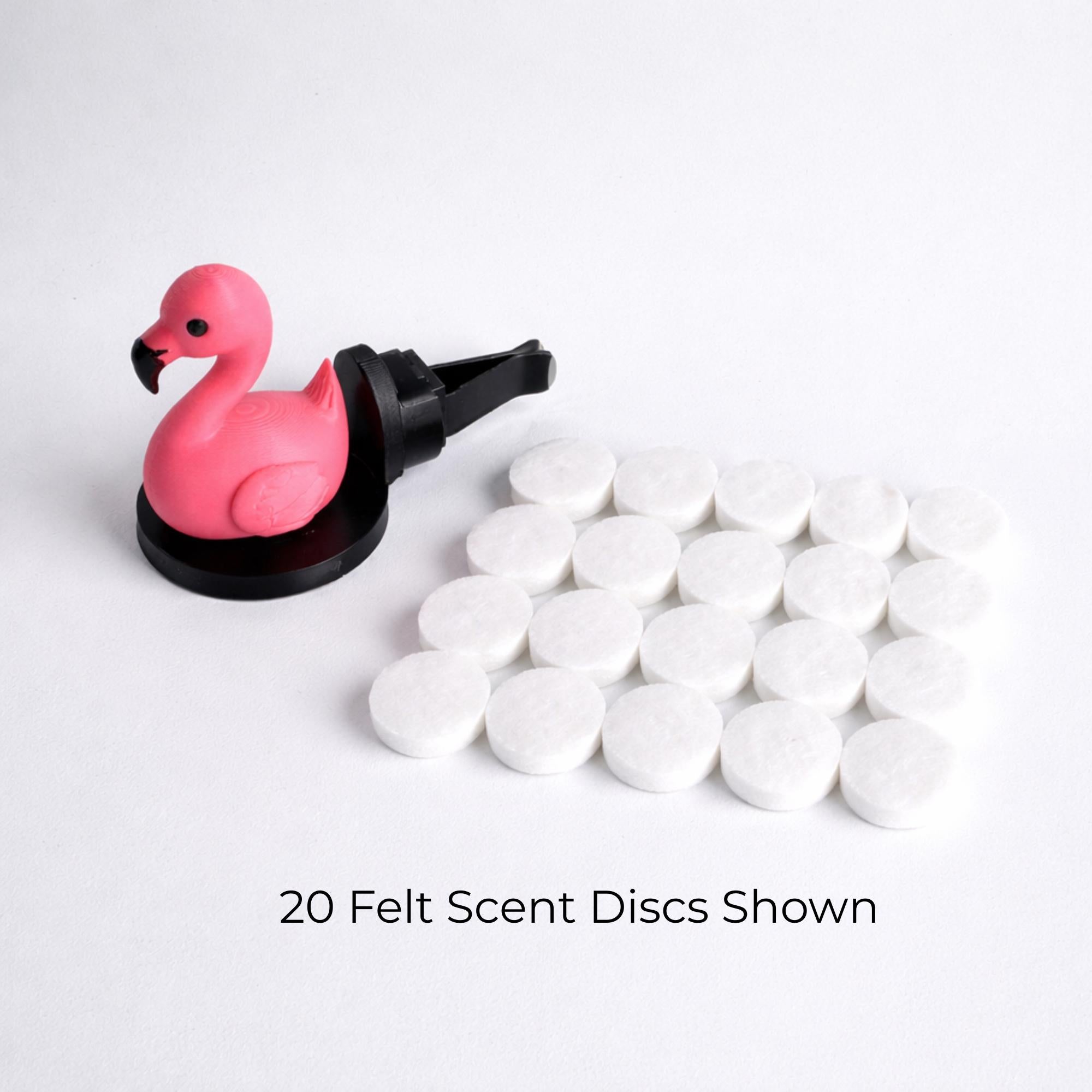 Flamingo Vent Clip Air Freshener for Car and Home AC Diffuser Essential Oil Vent Clip Cute Pink Flamingo Car Charm & Portable AC Decor
