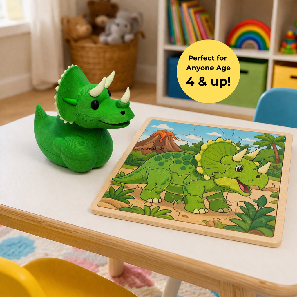 Triceratops Cruise Duck — Dinosaur 4x4 Collectible & Sensory Fidget Toy