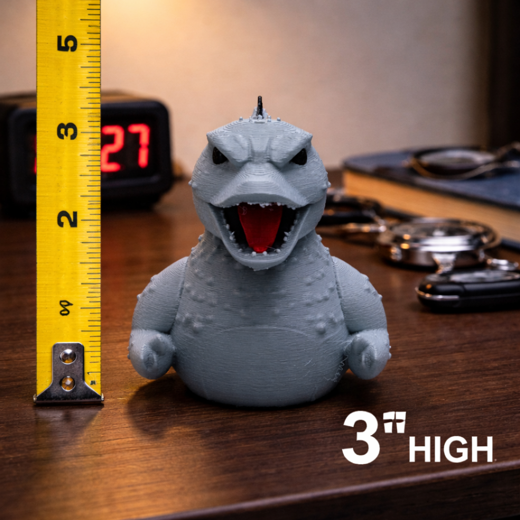 Godzilla Dashboard Duck — 4x4 Kaiju Collectible & Sensory Fidget Toy