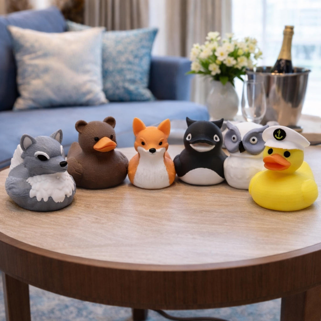 Alaska Cruise Duck Kit | 6 Wilderness-Themed Ducks, Hide & Seek Game & Vacation Souvenir