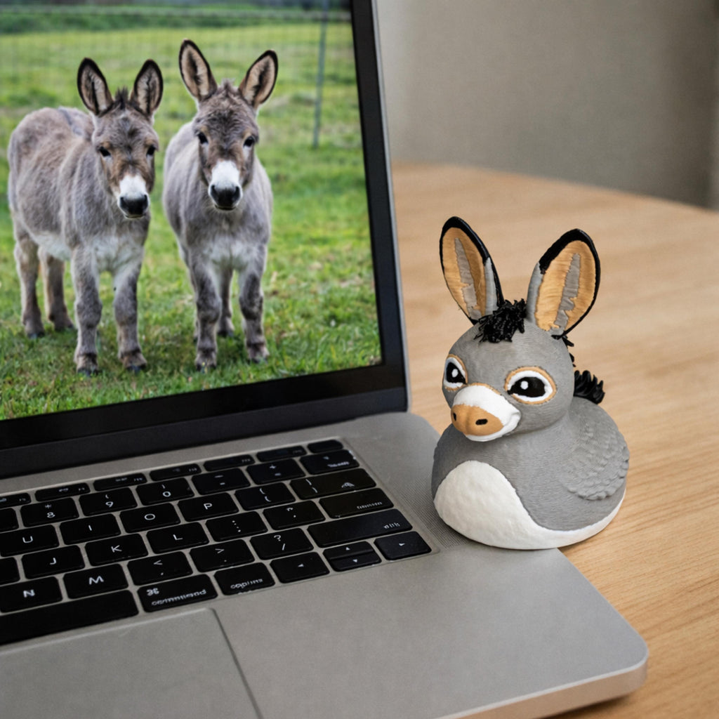 Miniature Donkey Duck | 4x4 Ducking & Cruise Hide & Seek Gift, Dashboard Decoration & Country Decor