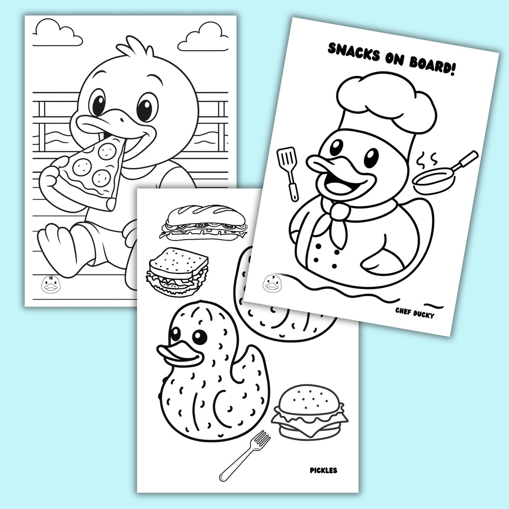 Cruise Duck Coloring Book | Printable Kids Activity, Family Fun & Vacation Memory Keepsake