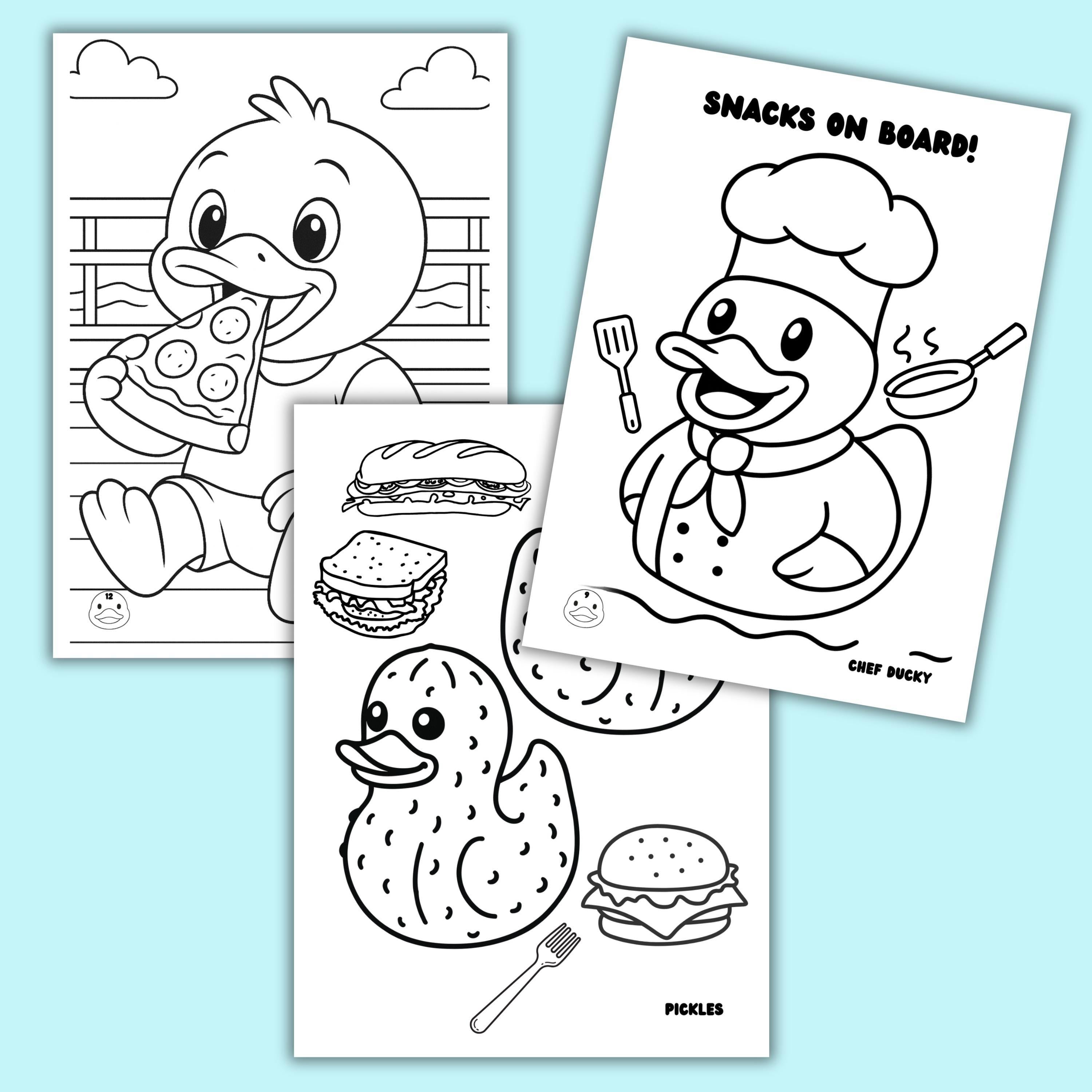 Cruise Duck Coloring Book | Printable Kids Activity, Family Fun & Vacation Memory Keepsake