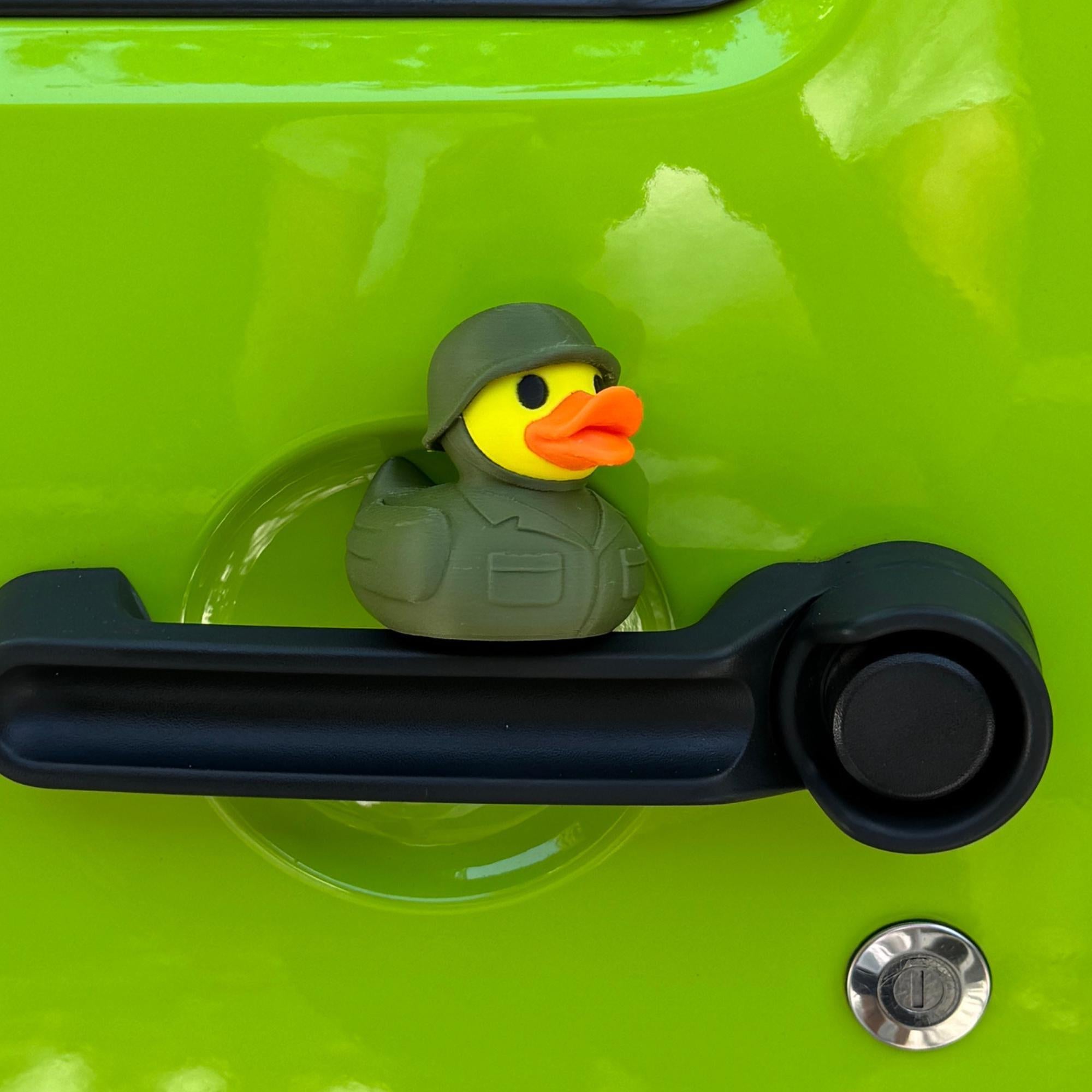 Military Duck | Patriot Gift, Boot Camp Graduation, Dashboard Decoration & 4x4 Ducking Accessory