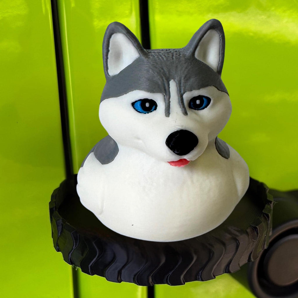 Husky Dashboard Duck Vehicle Decoration 4x4 Accessory Dog Themed Adventure Gift Alaska Cruise Hide Seek Surprise Desk Decor Gift for Him