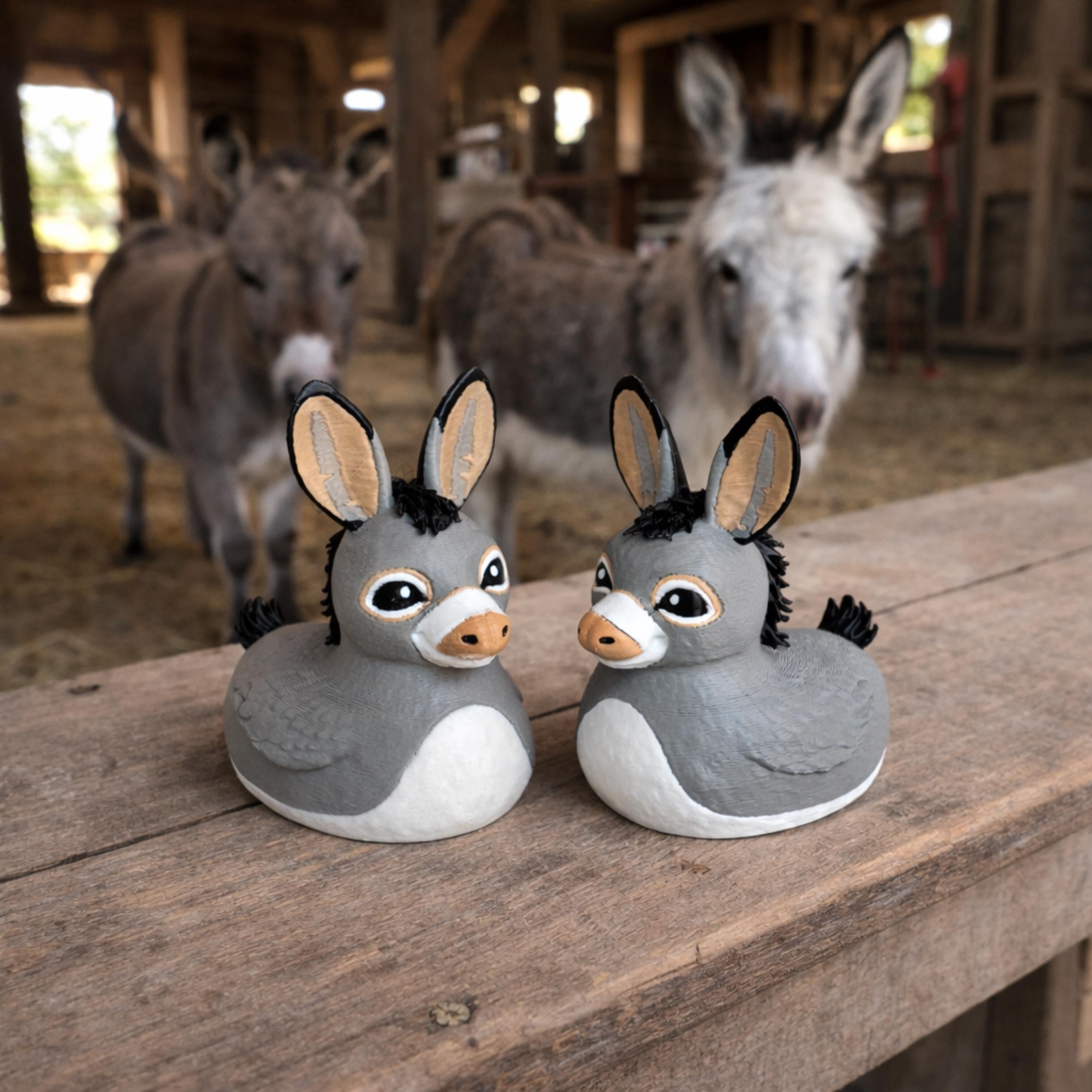 Miniature Donkey Duck | 4x4 Ducking & Cruise Hide & Seek Gift, Dashboard Decoration & Country Decor