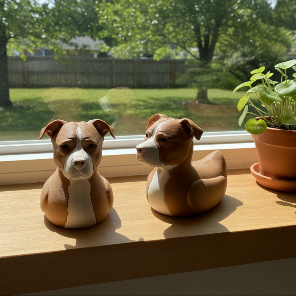 Pitbull Dashboard Duck — Staffy & Pit Bull Lover Car Decor Gift