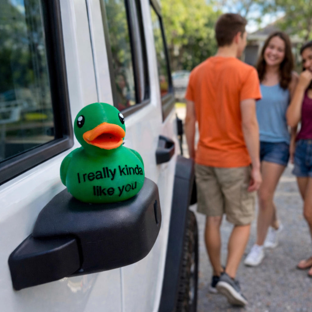 4x4-jeep Ducking Tradition Custom Duck Dashboard Accessory Vehicle Decoration Personalized Gift Offroad Enthusiast Trail Companion Cruise