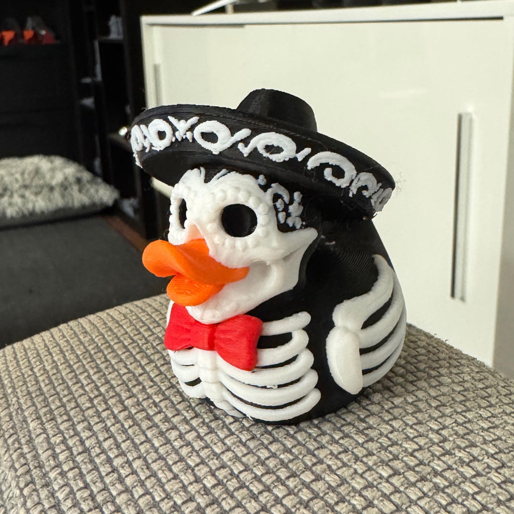 Skeleton Mariachi Duck | Día de los Muertos Collectible, Dashboard Decoration & 4x4 Ducking Gift