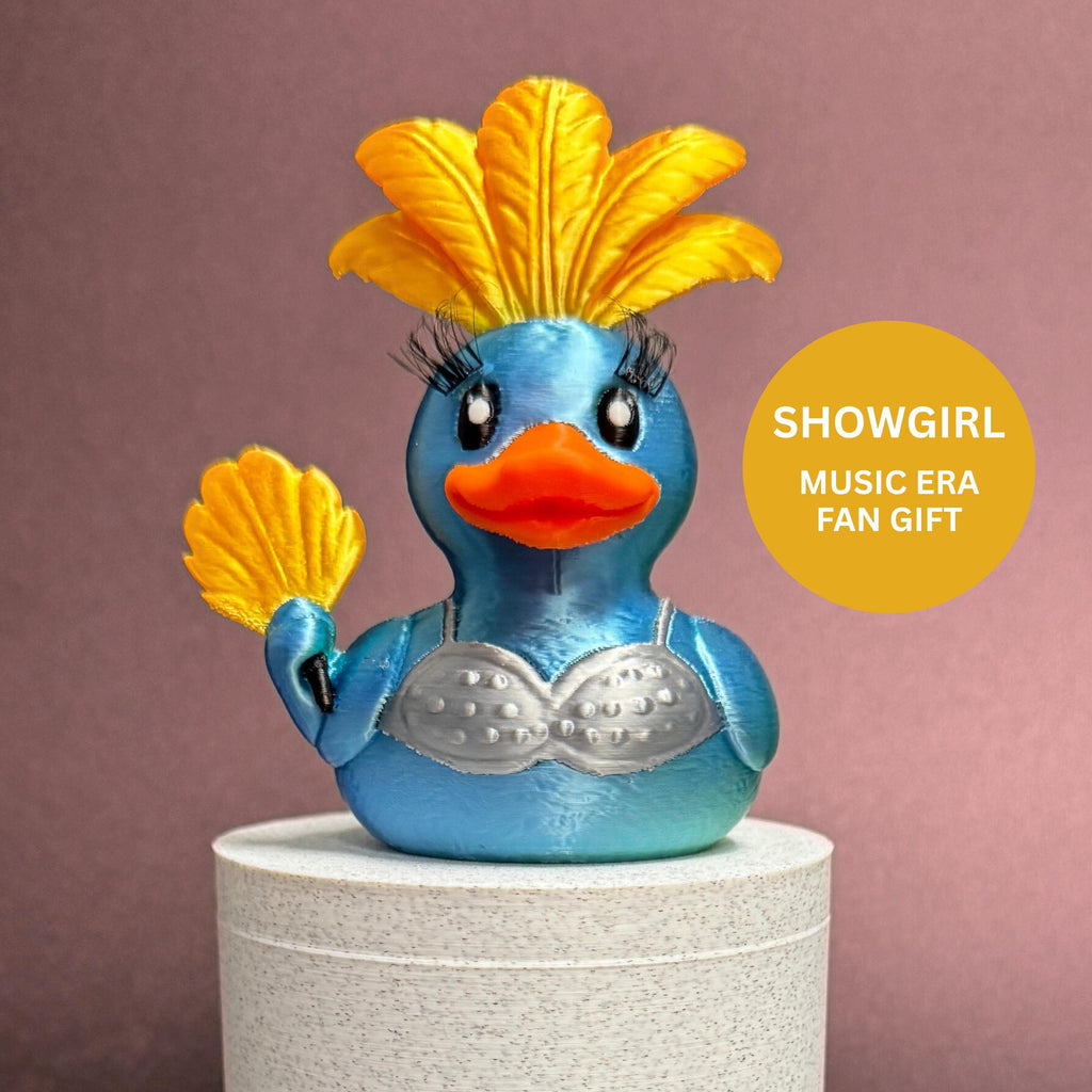 Music Duck Collectible Concert Themed Shelf Display Piece Decoration Inspired Pop Culture Memorabilia Gift Teen Bedroom Accessory Showgirl