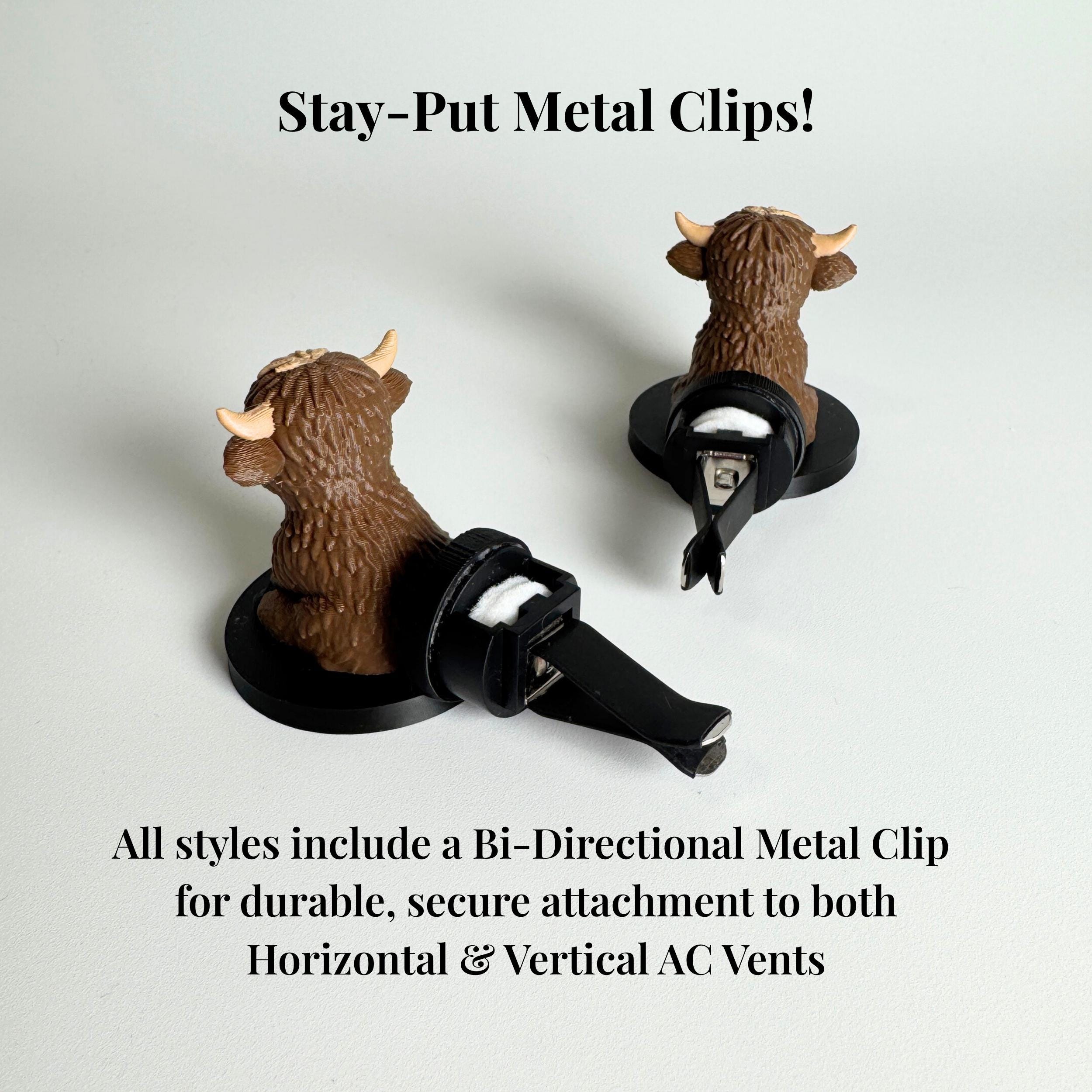 Highland Cow Vent Clip Air Freshener for Car & Home AC
