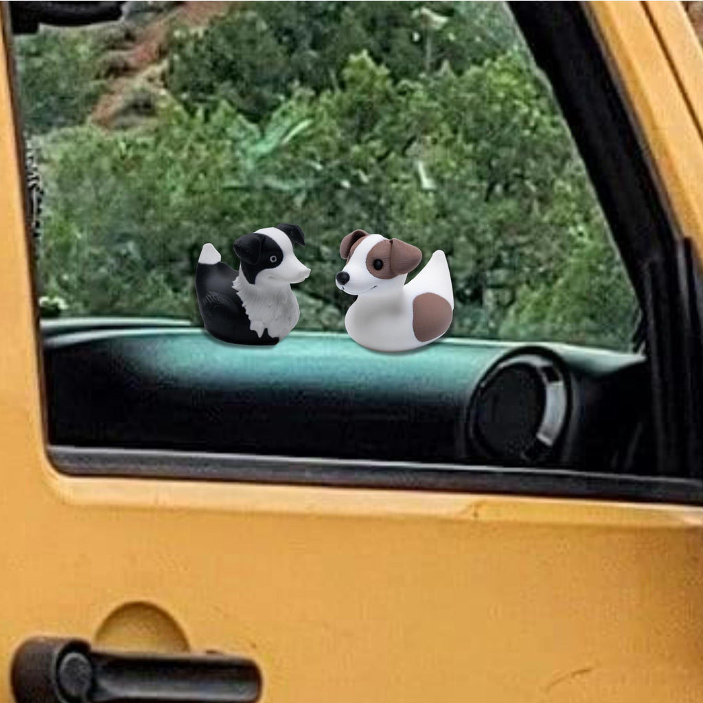 Border Collie Duck Duck Tradition Vehicle Ducking Cruise Gift Idea Dashboard Decoration Dog Accessory Trail Riding Cowboy Themed Country Toy Farm