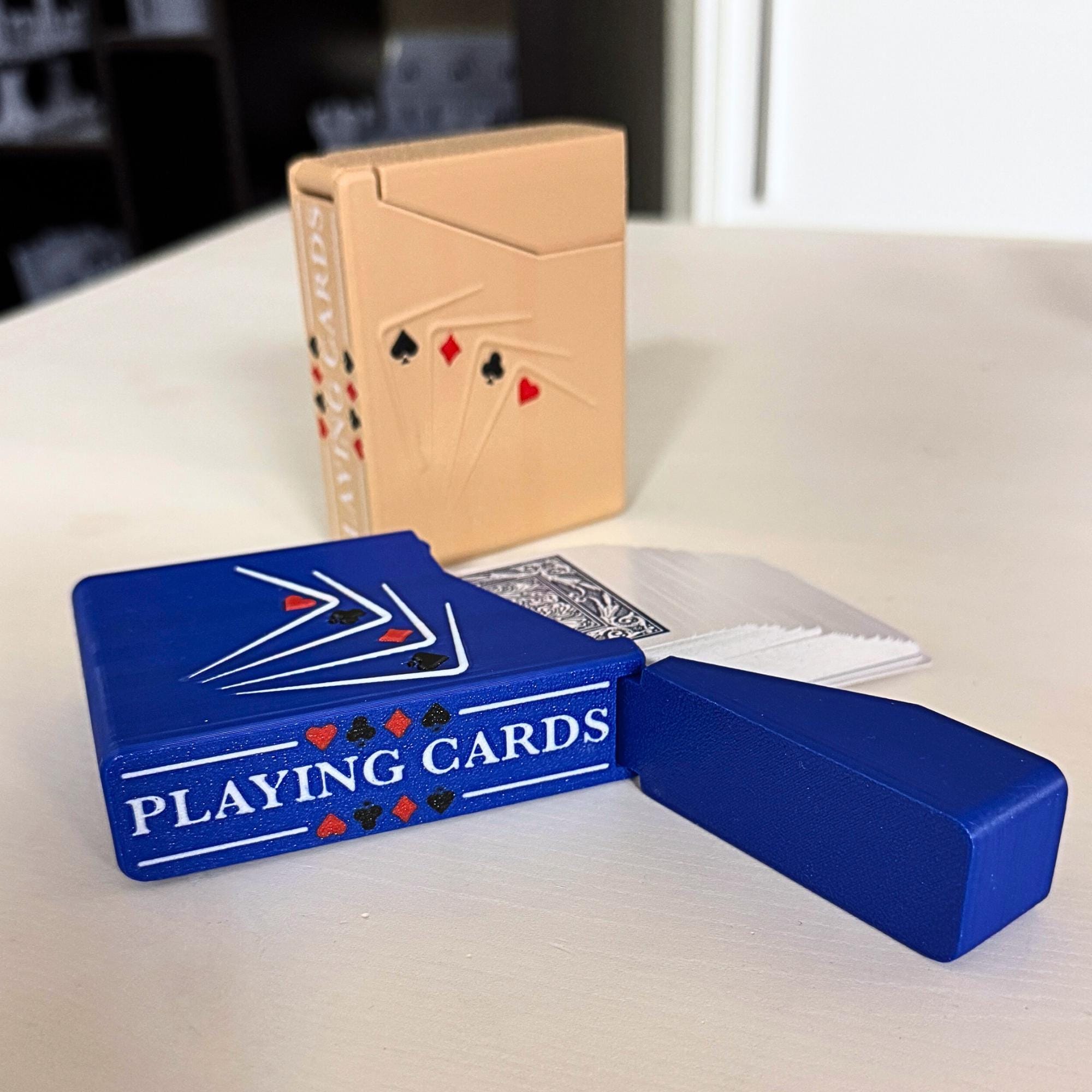 Playing Card Case Travel Game Night Protection Poker Deck Storage Solution Compact Design Portable Container Kids Game Car Travel Cruise