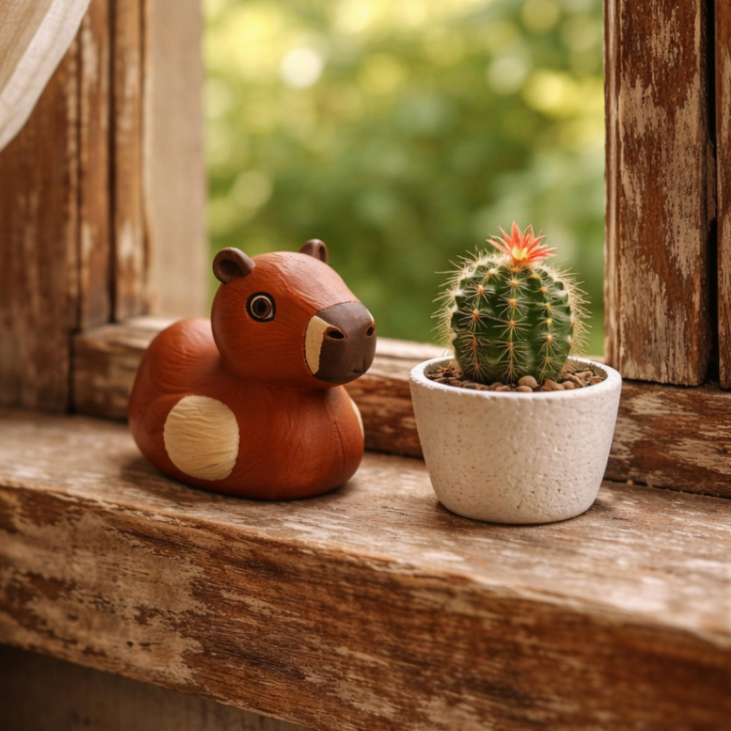Capybara Duck 3D Printed 4x4 Dashboard Ducking Cruise Hide and Seek Cute Kids Toy Gift Wildlife Nature Lover  Capybara Fans Desk Decor