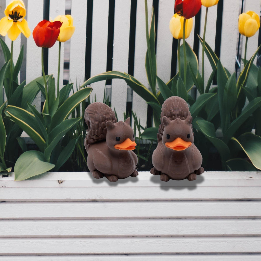Squirrel Duck - 4x4 Ducking Gift Dashboard Decoration Woodland Animal Nature Theme Cabin Decor Trail Rider
