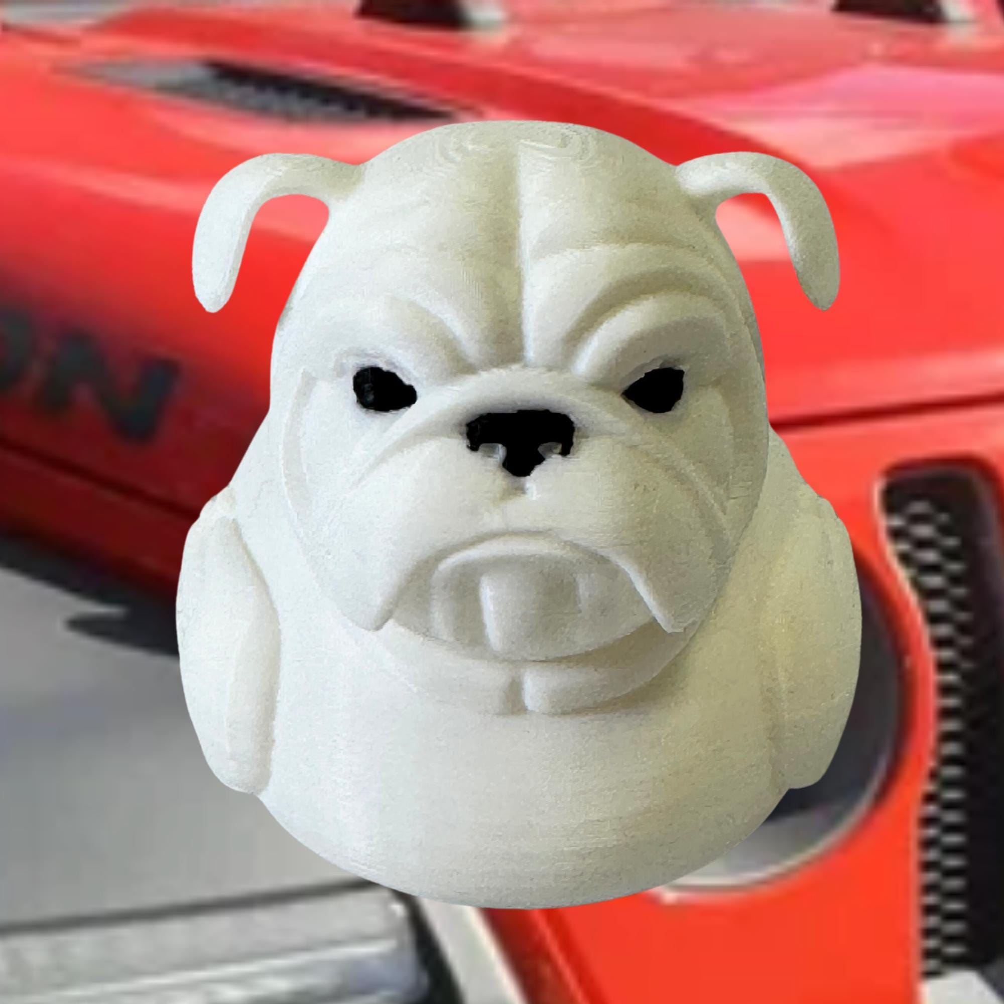 Bulldog Dashboard Duck Vehicle Ornament Georgia Fan Decoration Gift English Collectible Toy 4x4 Ducking Accessory Car Figure Team Cruise