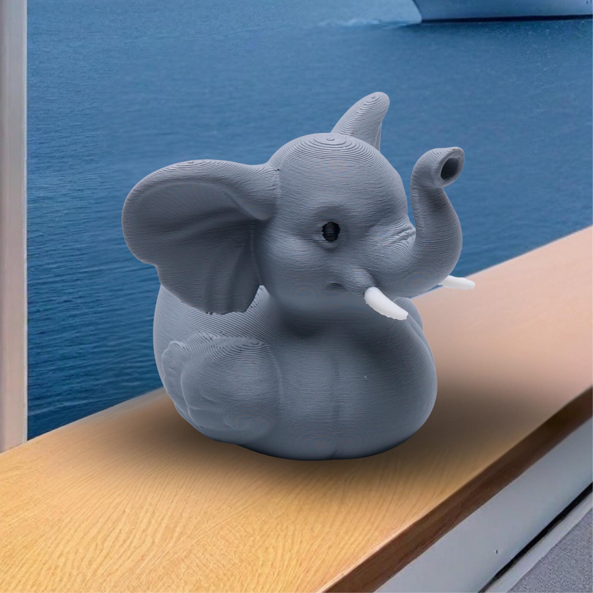 Elephant Duck - Cruise Hide Seek Game & 4x4 Ducking Gift Safari Animal Dashboard Decoration Vacation Souvenir