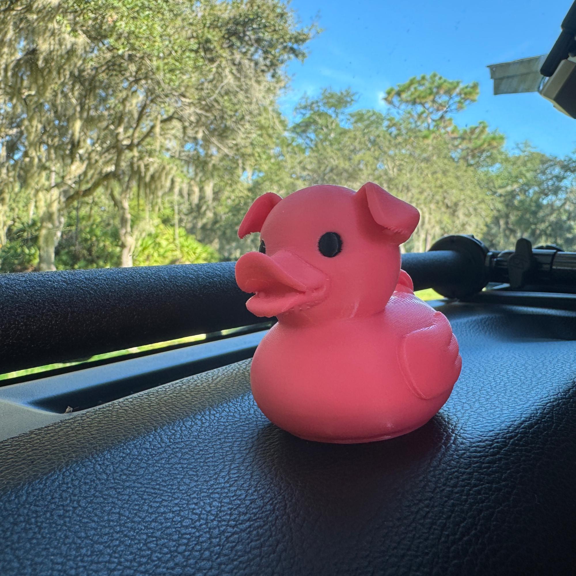 Pig Duck - Farm Animal Gift & 4x4 Ducking Dashboard Decoration Country Party Favor Cruise Hide Seek