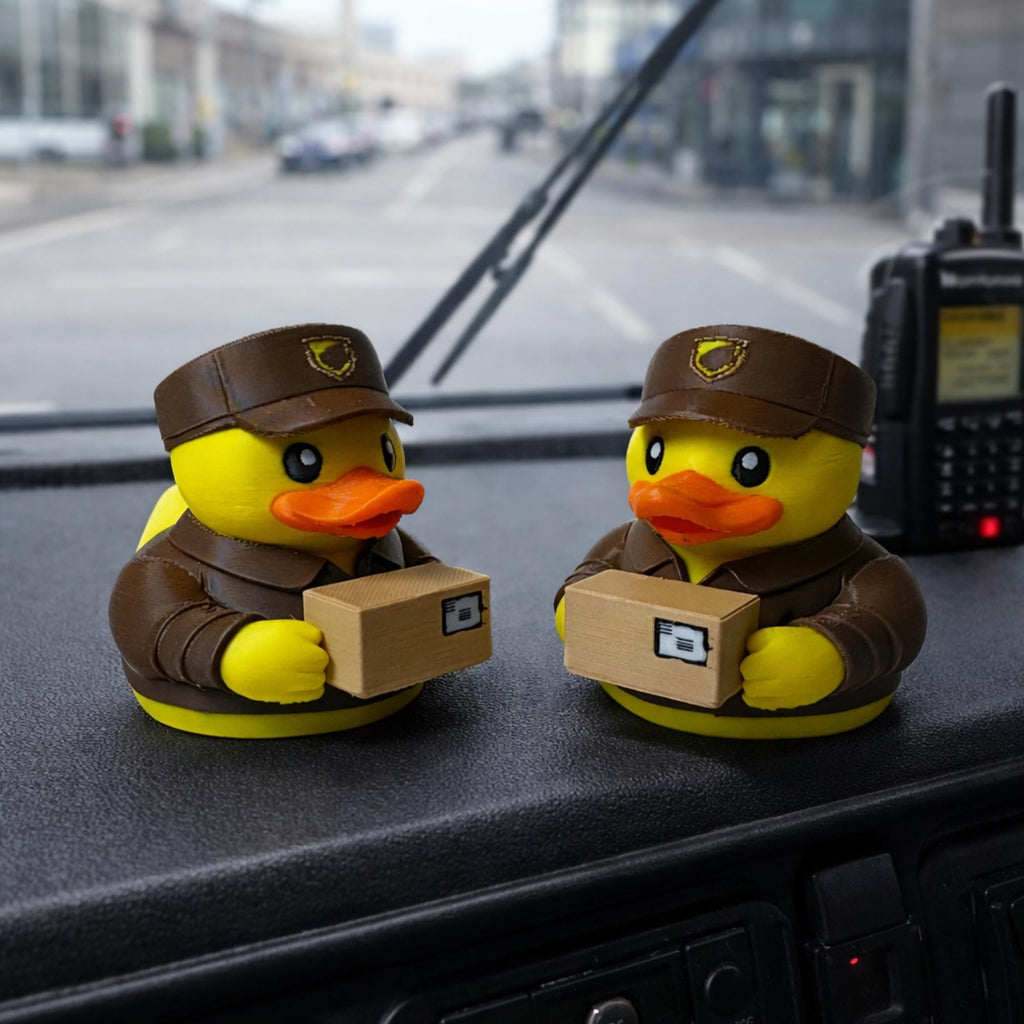 Delivery Driver Duck | 4x4 Ducking & Cruise Hide & Seek Gift, Dashboard Buddy & Funny Driver Gift