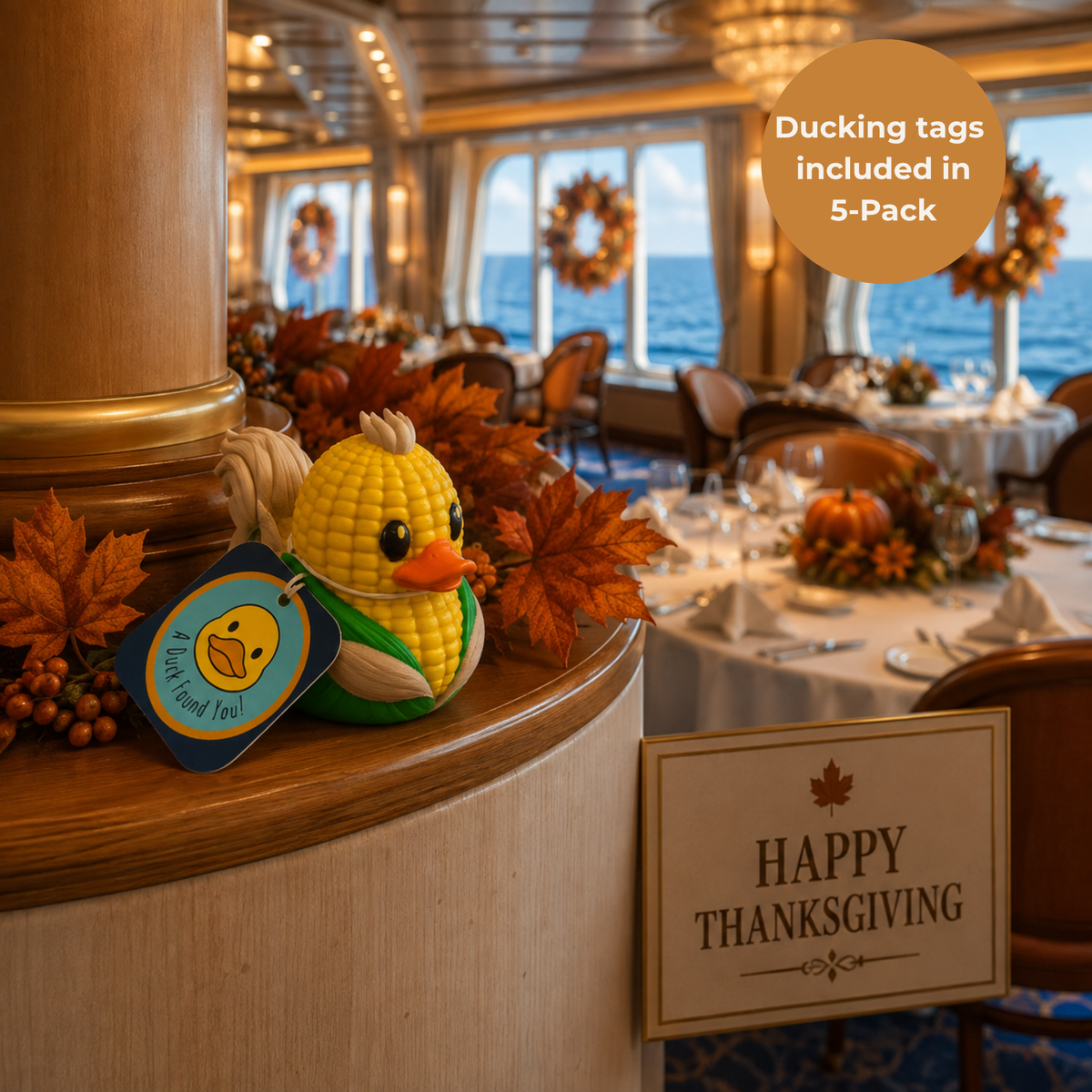 Ducking Corn Duck – Cornthemed Farm Dashboard Gift for Nebraska