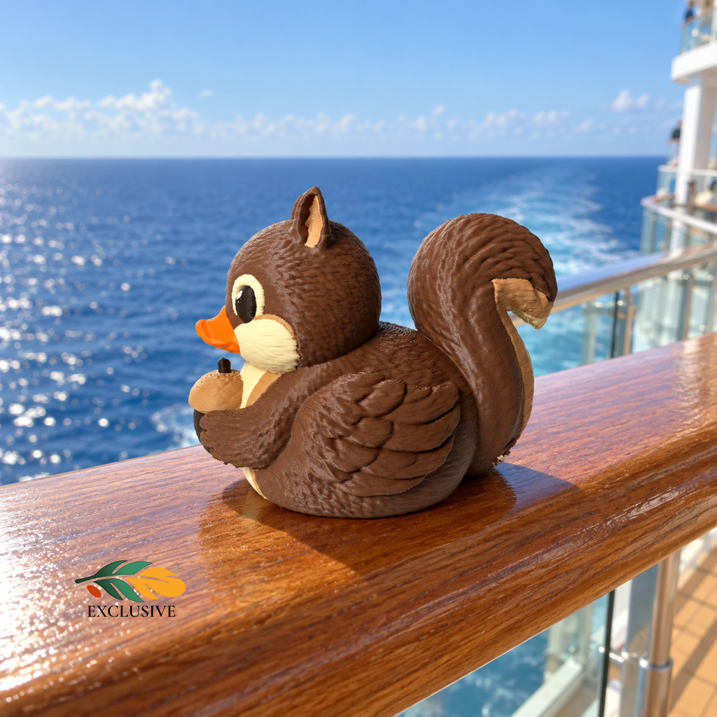 Squirrel Duck Gift – Woodland Ornament for 4x4 and Cruise Ducking