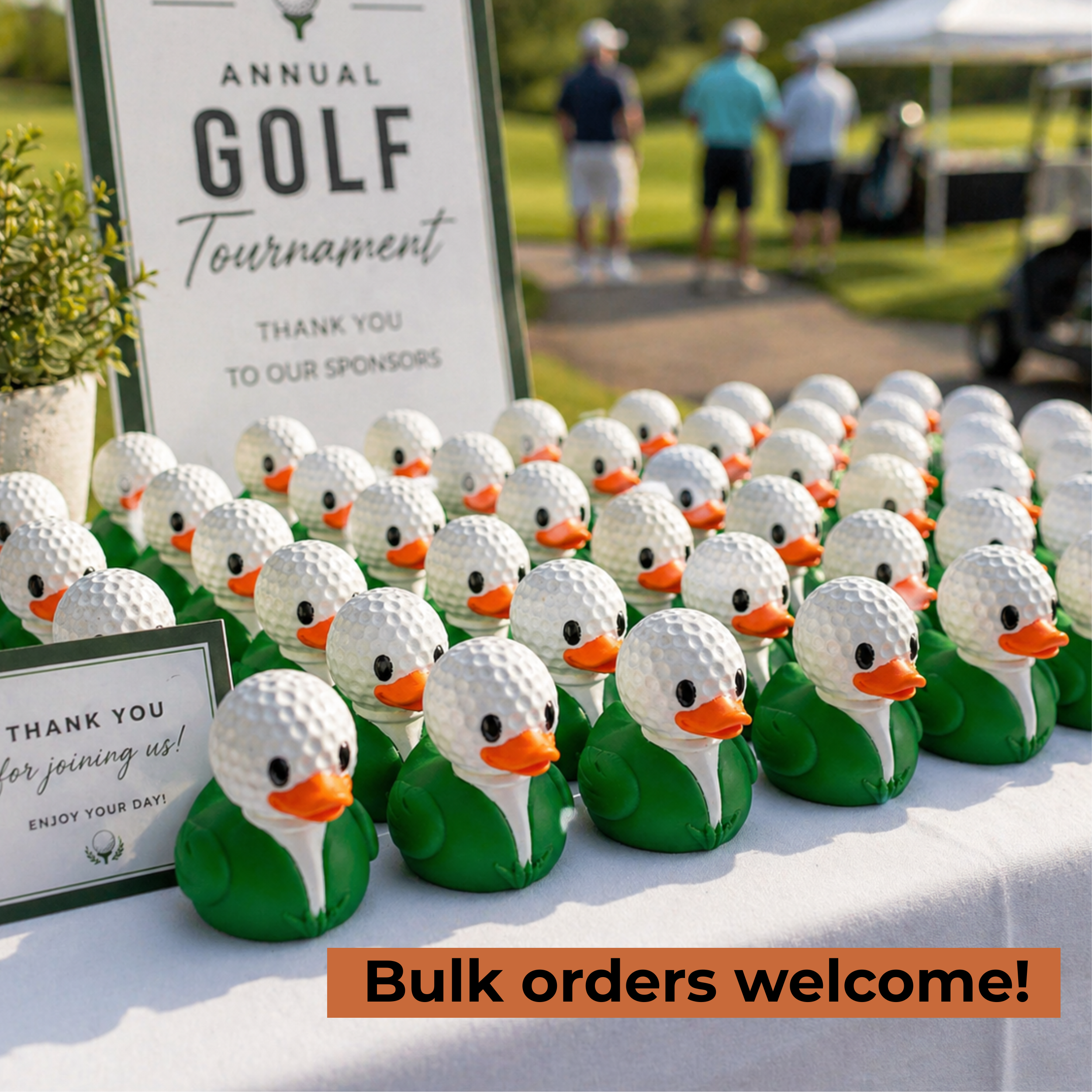 Golf Ball Duck Dashboard Accessory – Funny Car Gift for Golfers