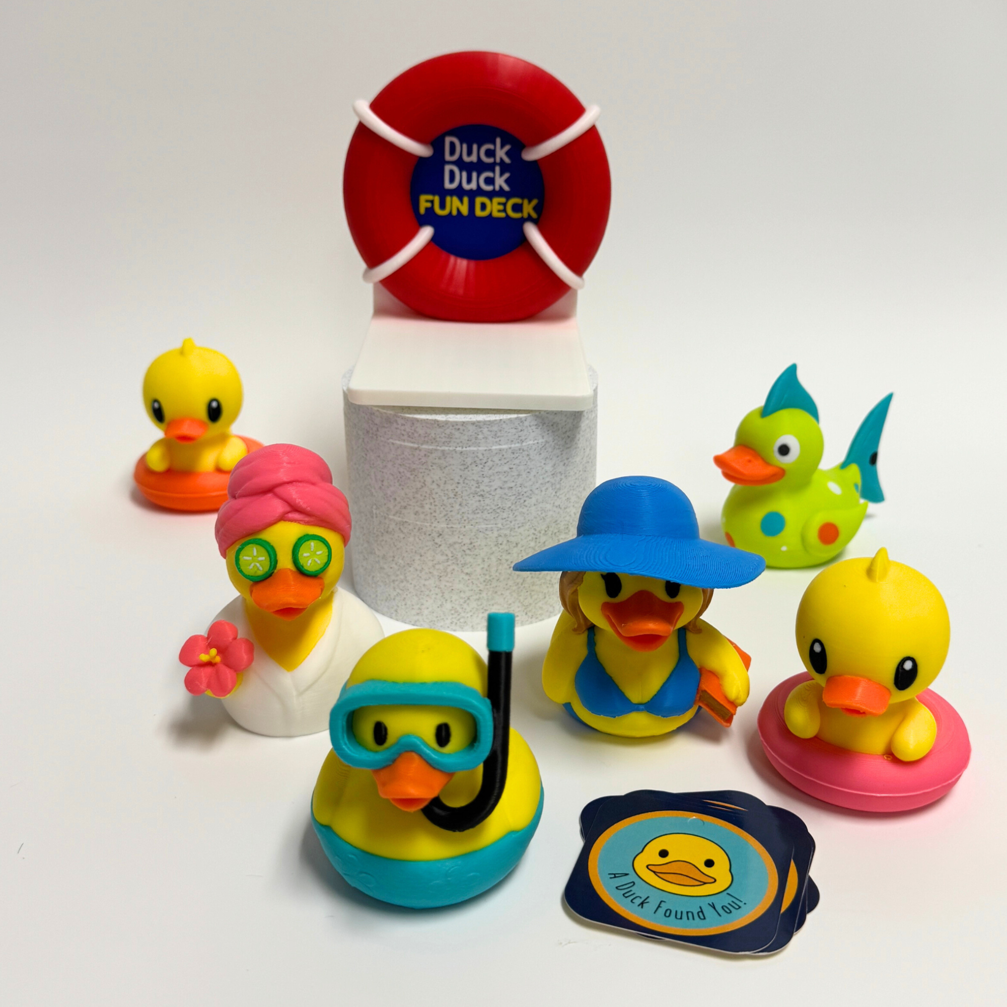 Spa Duck - Cruise Hide Seek Game Gift Bon Voyage Present Self-Care Relaxation Bathroom Decor
