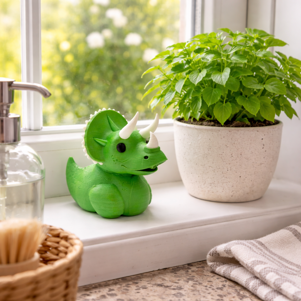 Triceratops Cruise Duck — Dinosaur 4x4 Collectible & Sensory Fidget Toy